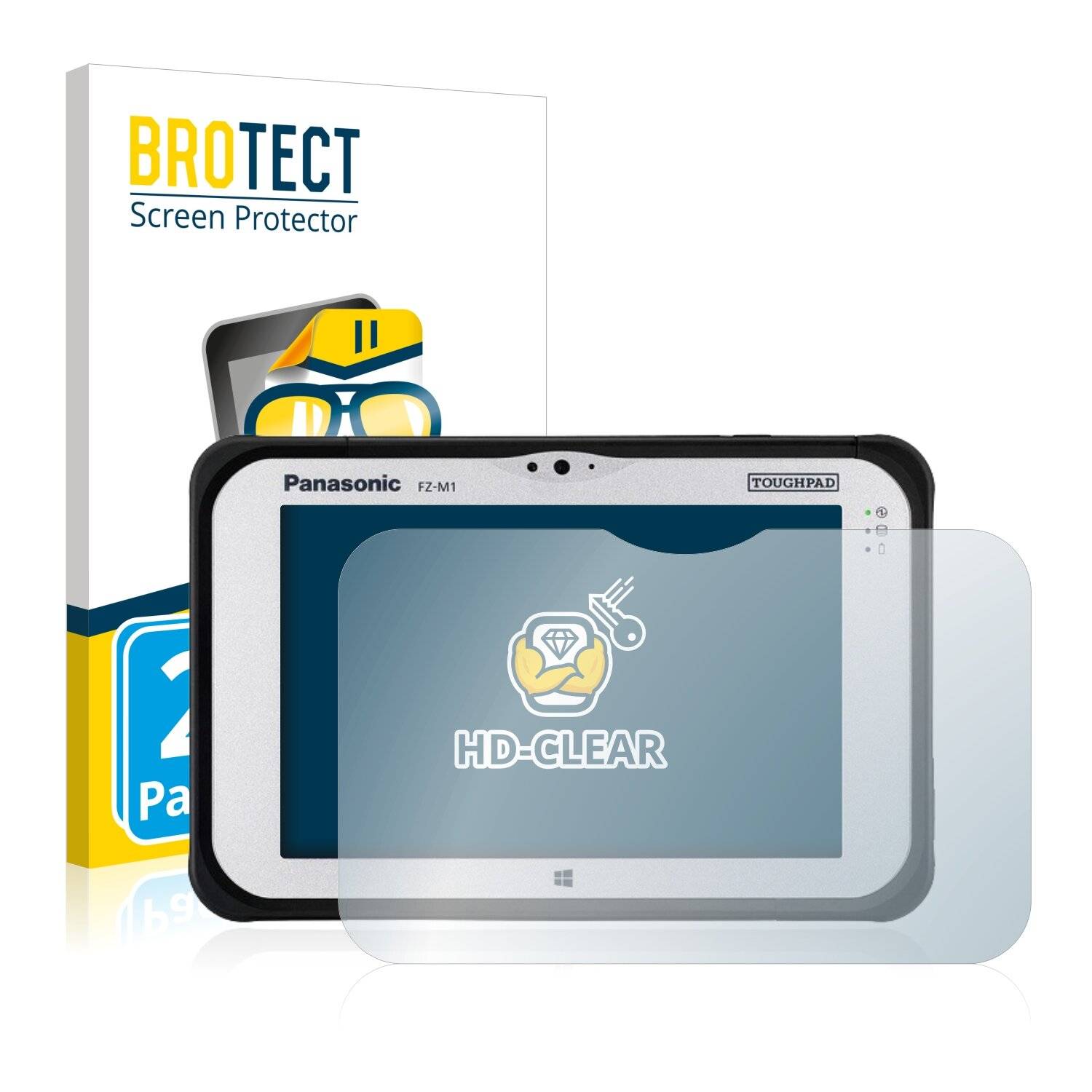 2x BROTECT HD-Clear Displayschutzfolie für Panasonic Toughpad