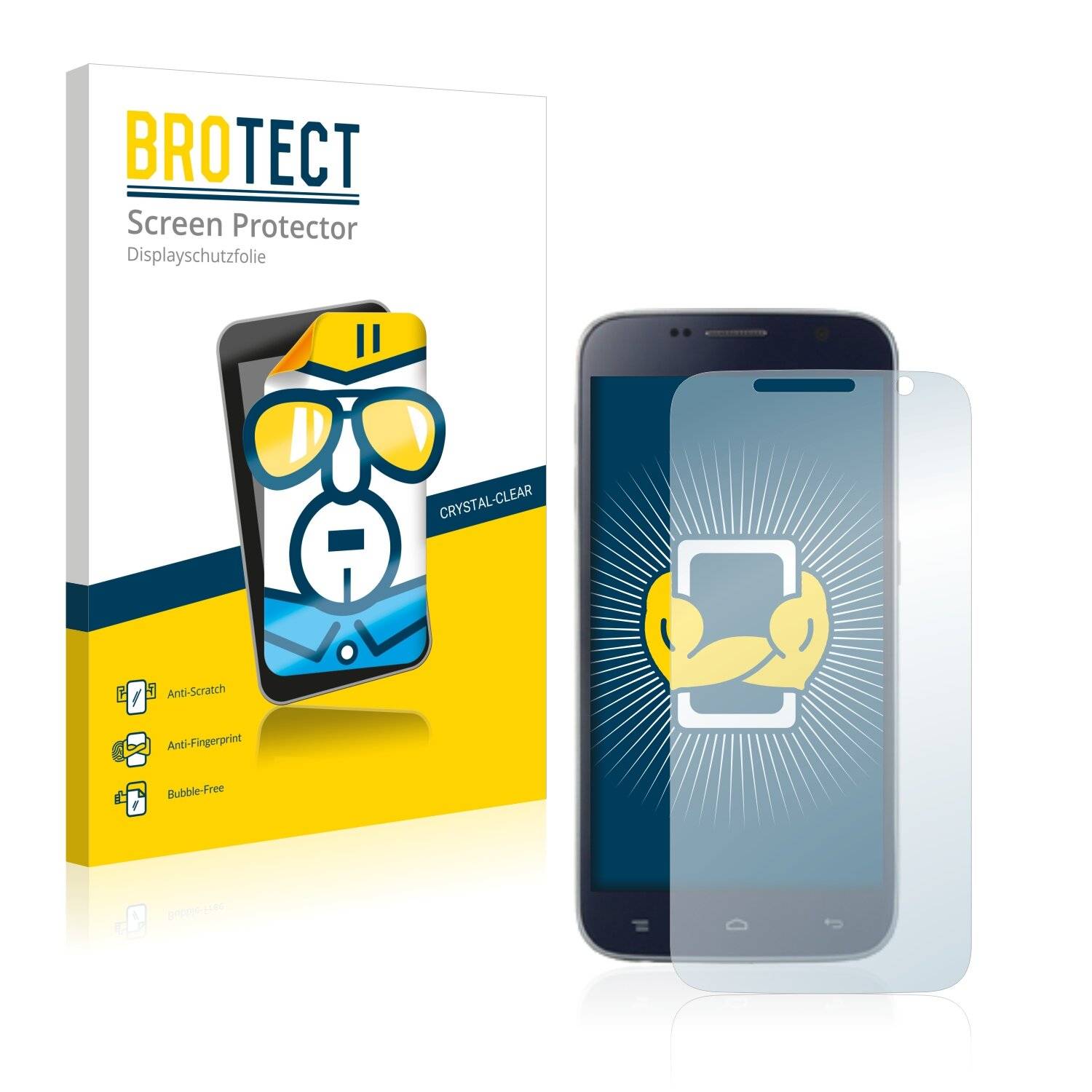 2x BROTECT HD-Clear Displayschutzfolie für Landvo