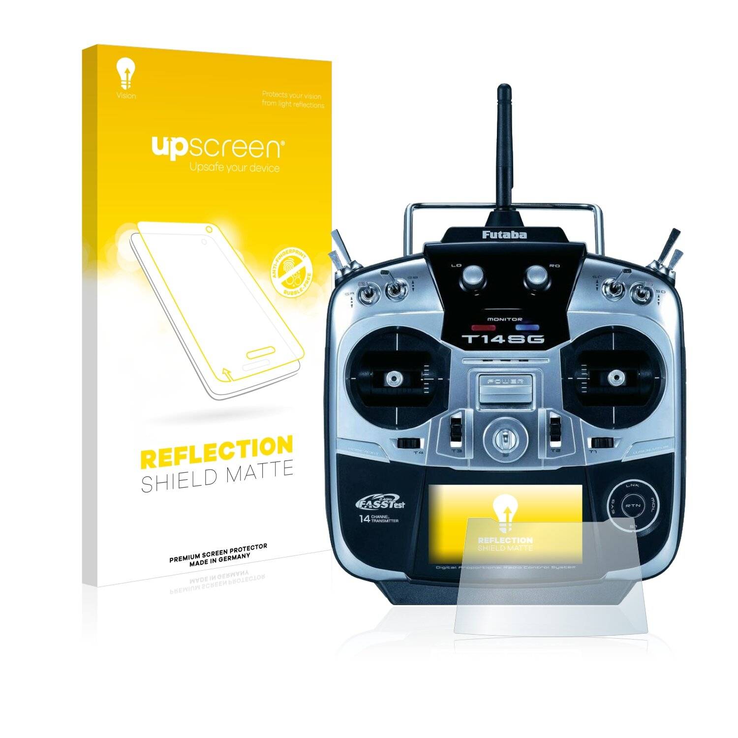 upscreen Reflection Shield Matte Premium Displayschutzfolie für Robbe Futaba