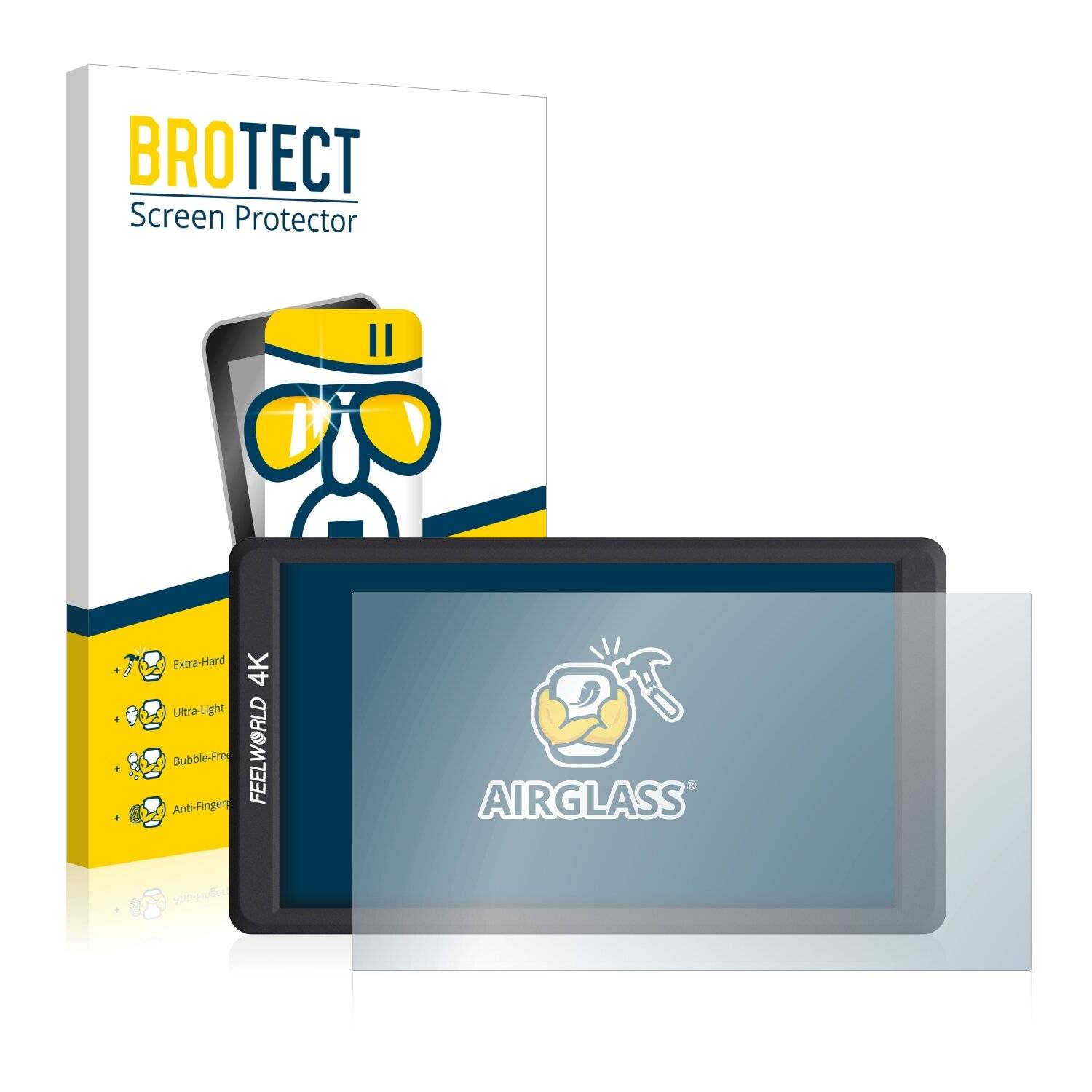 BROTECT AirGlass Schutzglas Folie für Feelworld F570