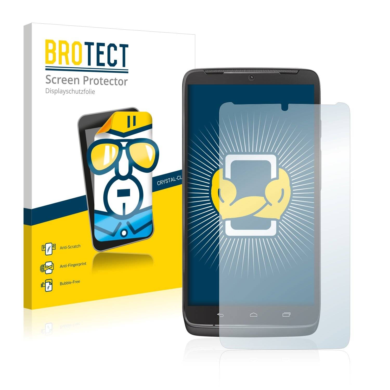 2x BROTECT HD-Clear Displayschutzfolie für Motorola Droid