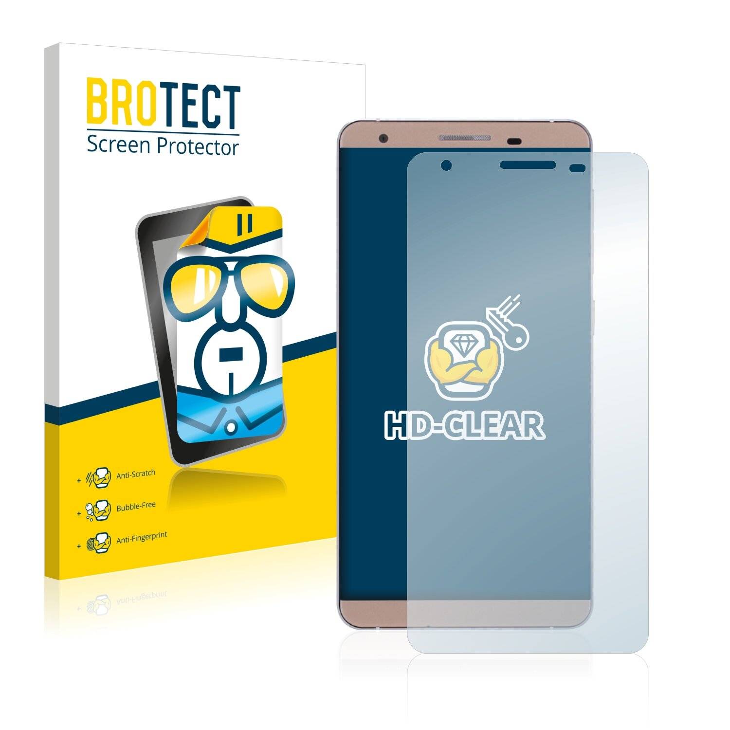 2x BROTECT HD-Clear Displayschutzfolie für Cubot