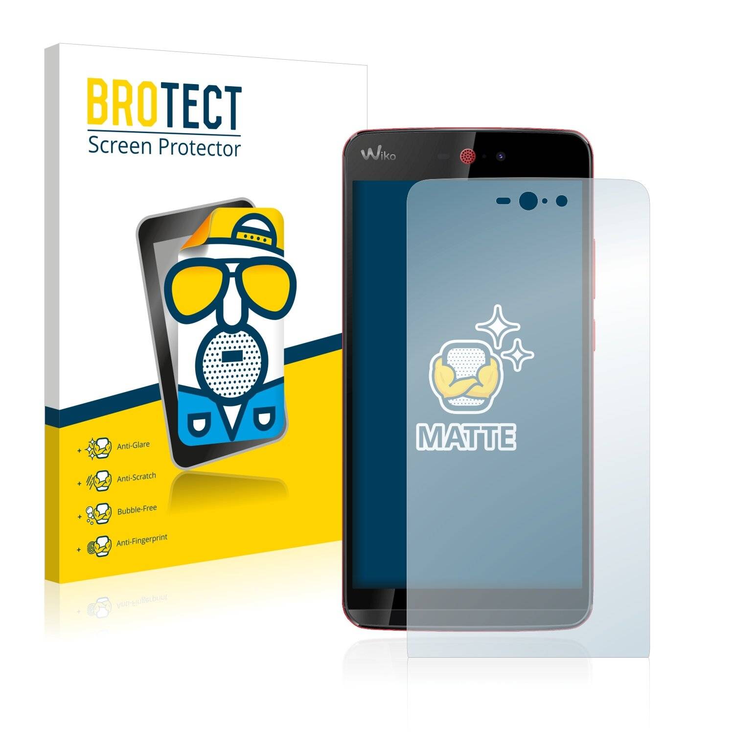 2x BROTECT Matte Displayschutzfolie für Wiko Rainbow Jam 4G - Entspiegelt,
