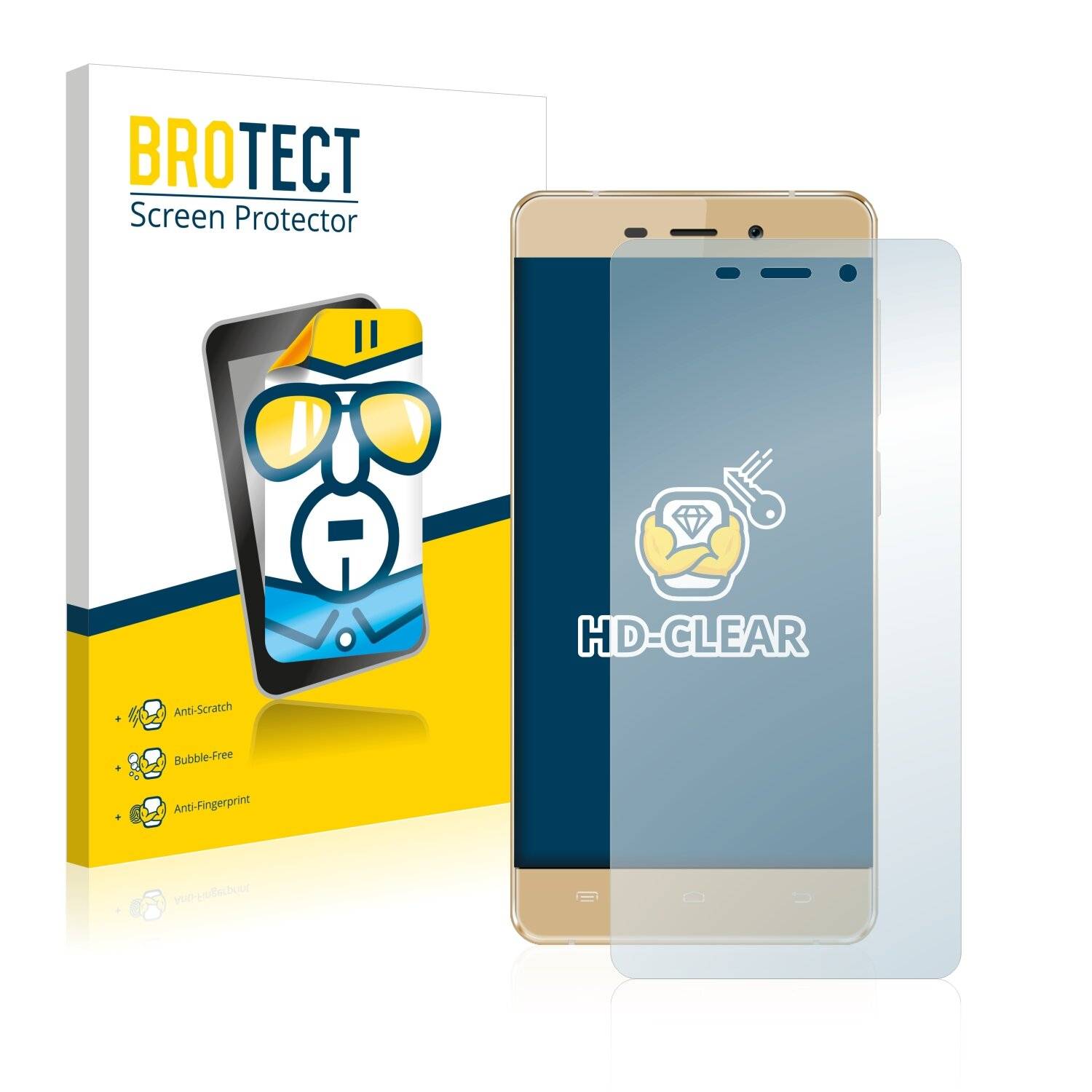 2x BROTECT HD-Clear Displayschutzfolie für Allview X3 Soul