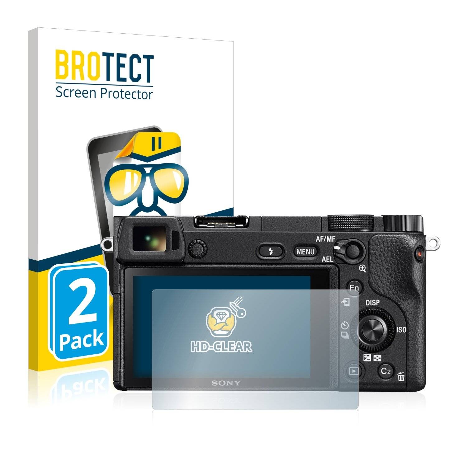 2x BROTECT HD-Clear Displayschutzfolie für Sony Alpha