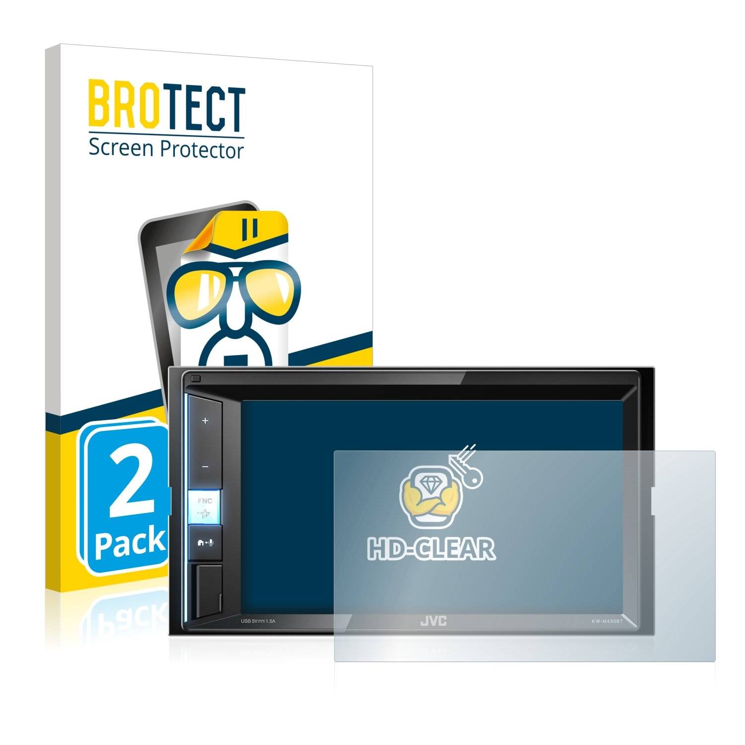 2x BROTECT HD-Clear Displayschutzfolie für JVC