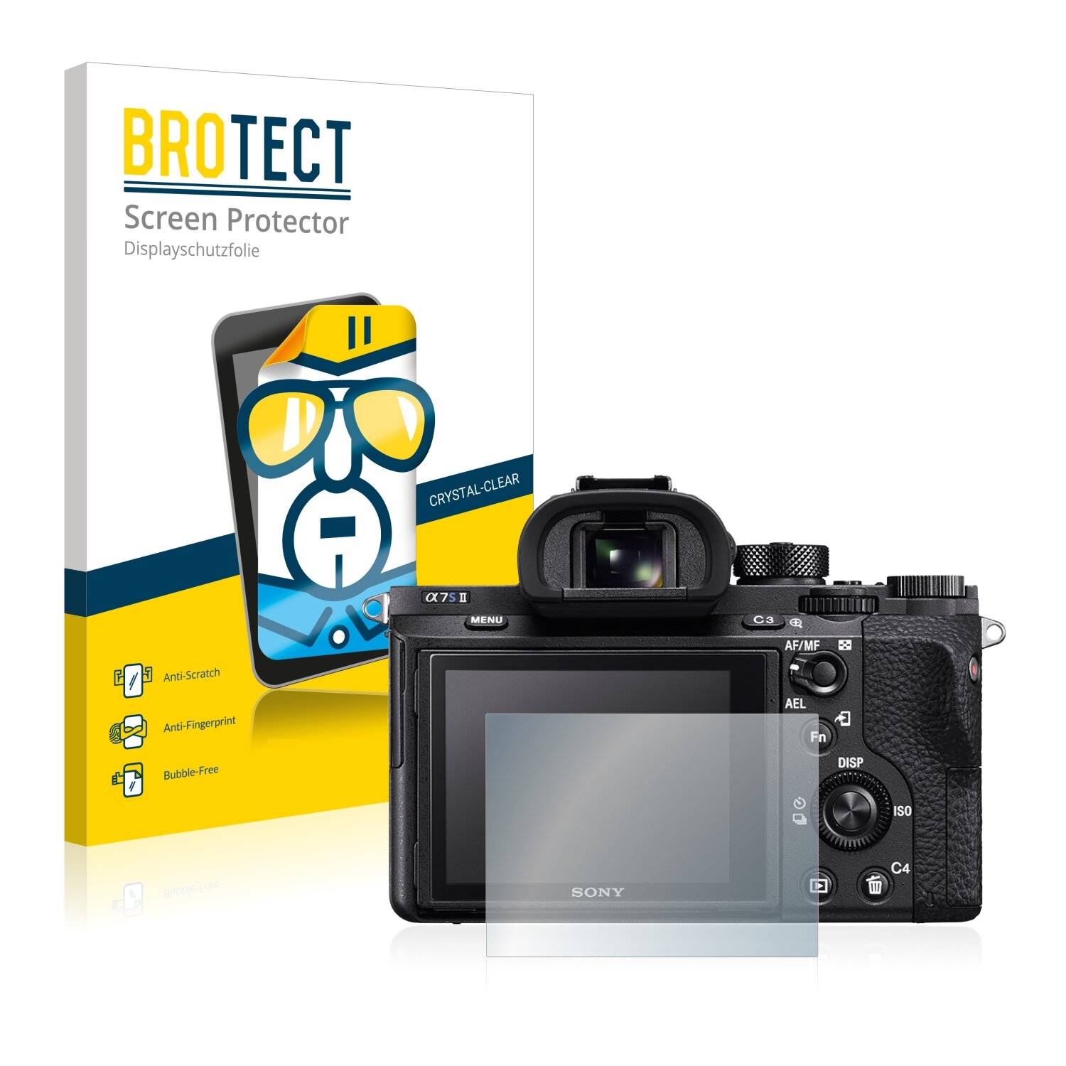 2x BROTECT HD-Clear Displayschutzfolie für Sony Alpha 7S