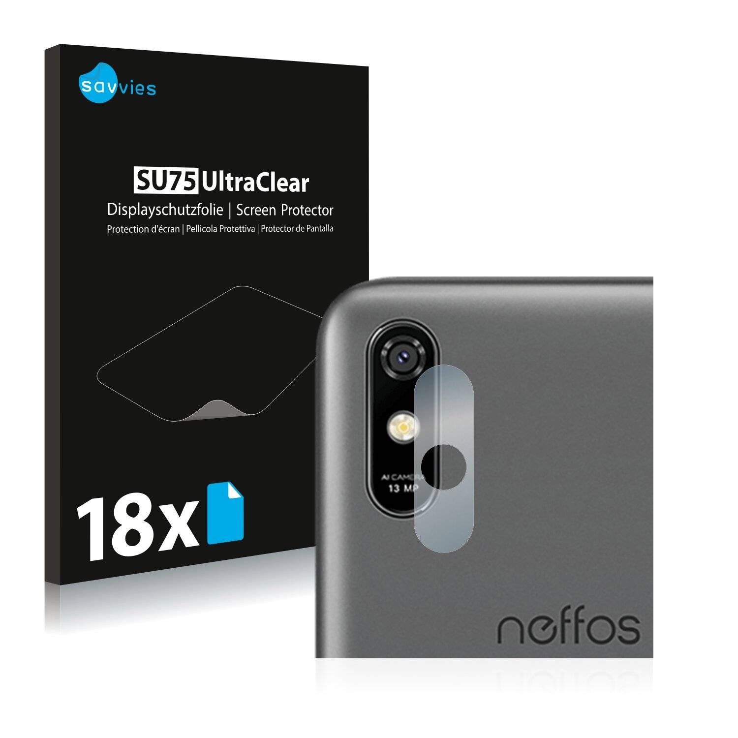 18x Savvies SU75 Displayschutzfolie für TP-Link Neffos C9 Max (NUR