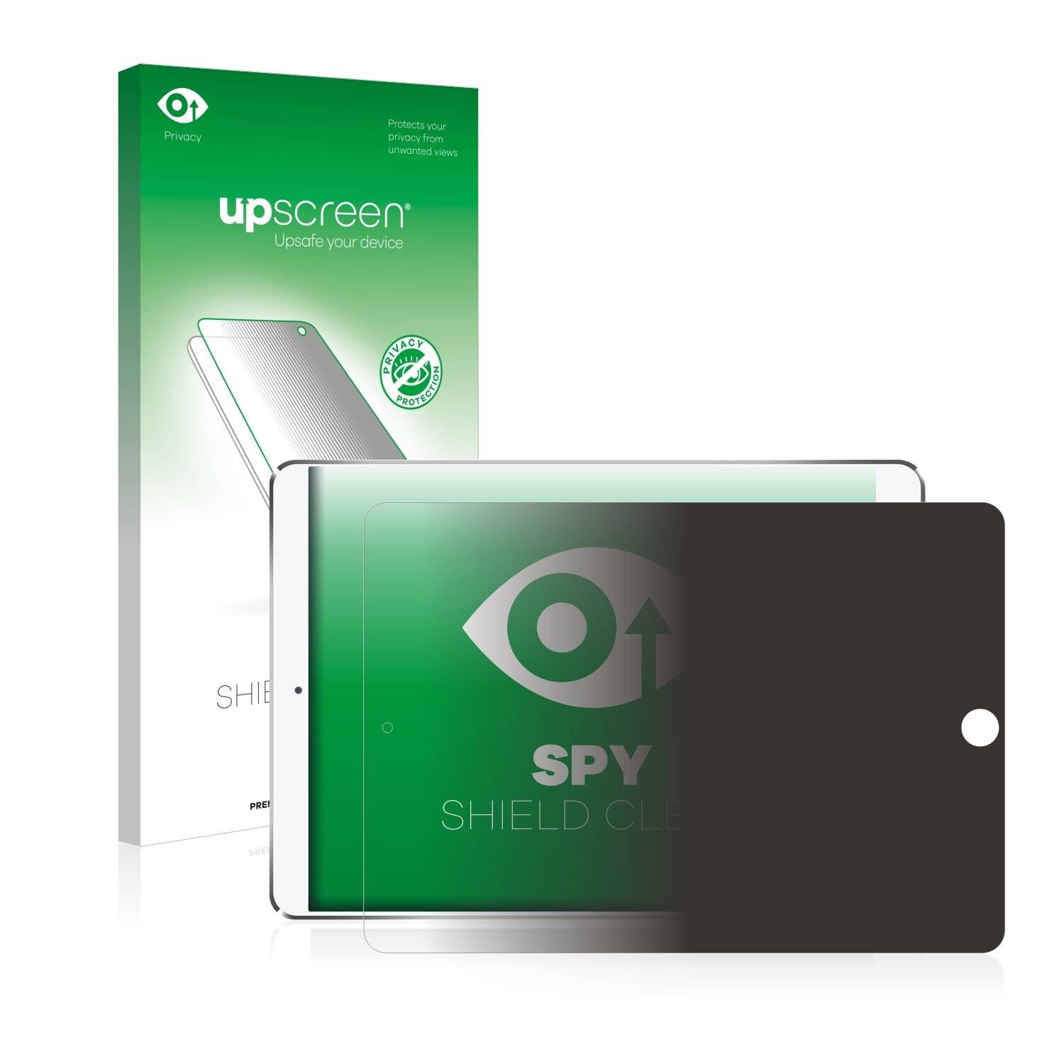 upscreen Spy Shield Clear Premium Blickschutzfolie für Apple iPad Pro 9.7 2016 (im