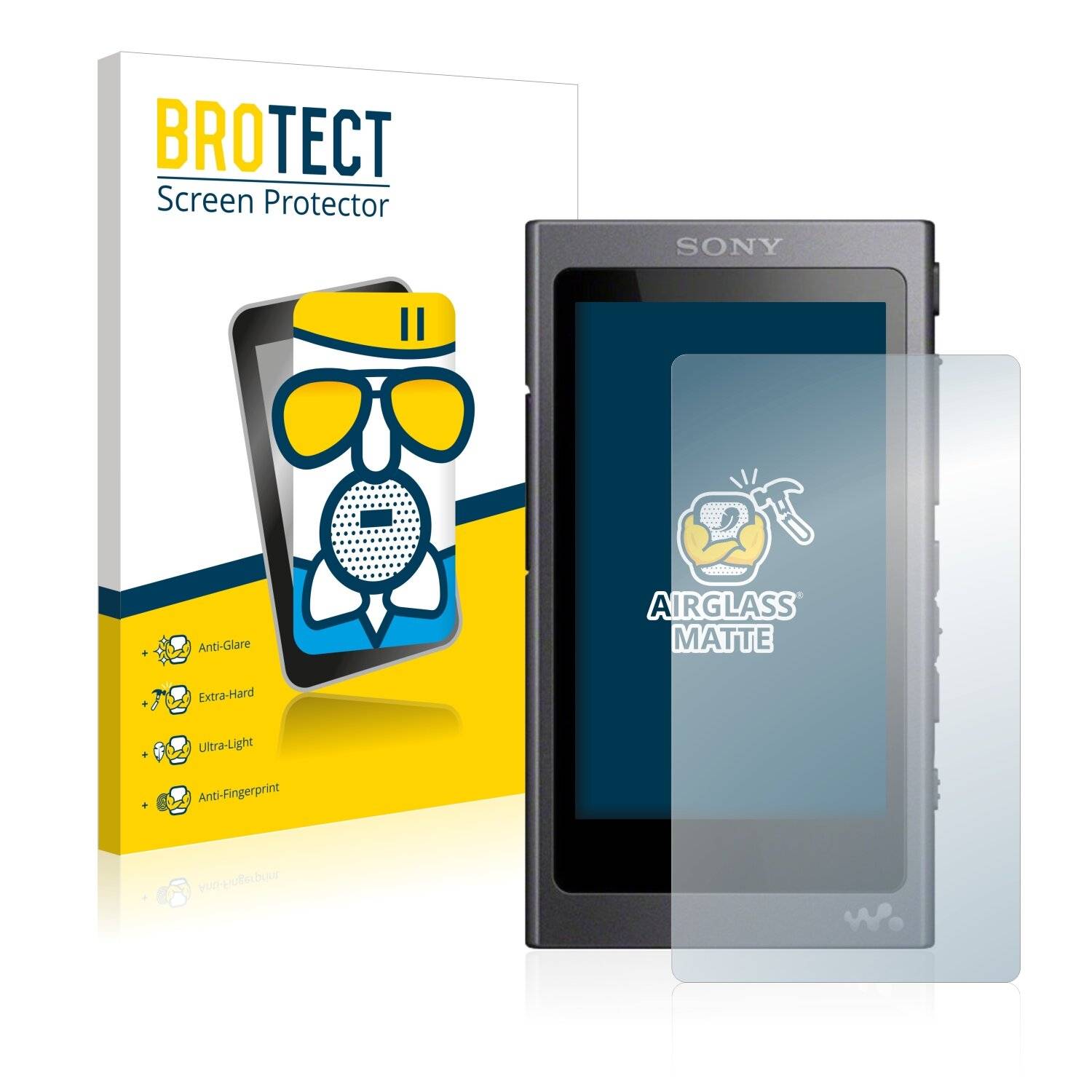 BROTECT AirGlass Matte Schutzglas Folie für Sony Walkman