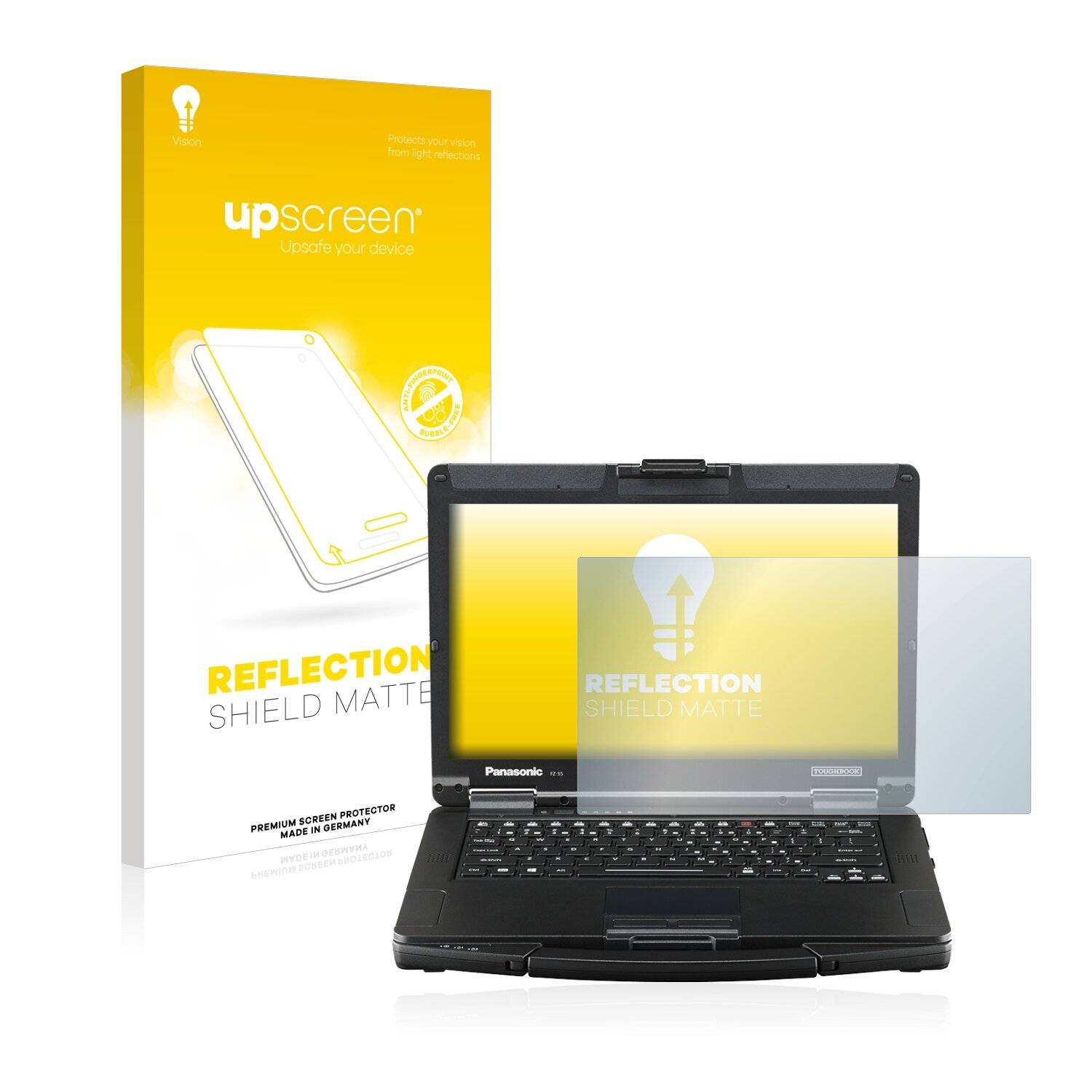 upscreen Reflection Shield Matte Premium Displayschutzfolie für Panasonic Toughbook FZ-55