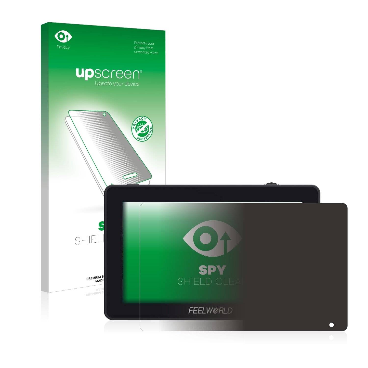 upscreen Spy Shield Clear Premium Blickschutzfolie für Feelworld F6