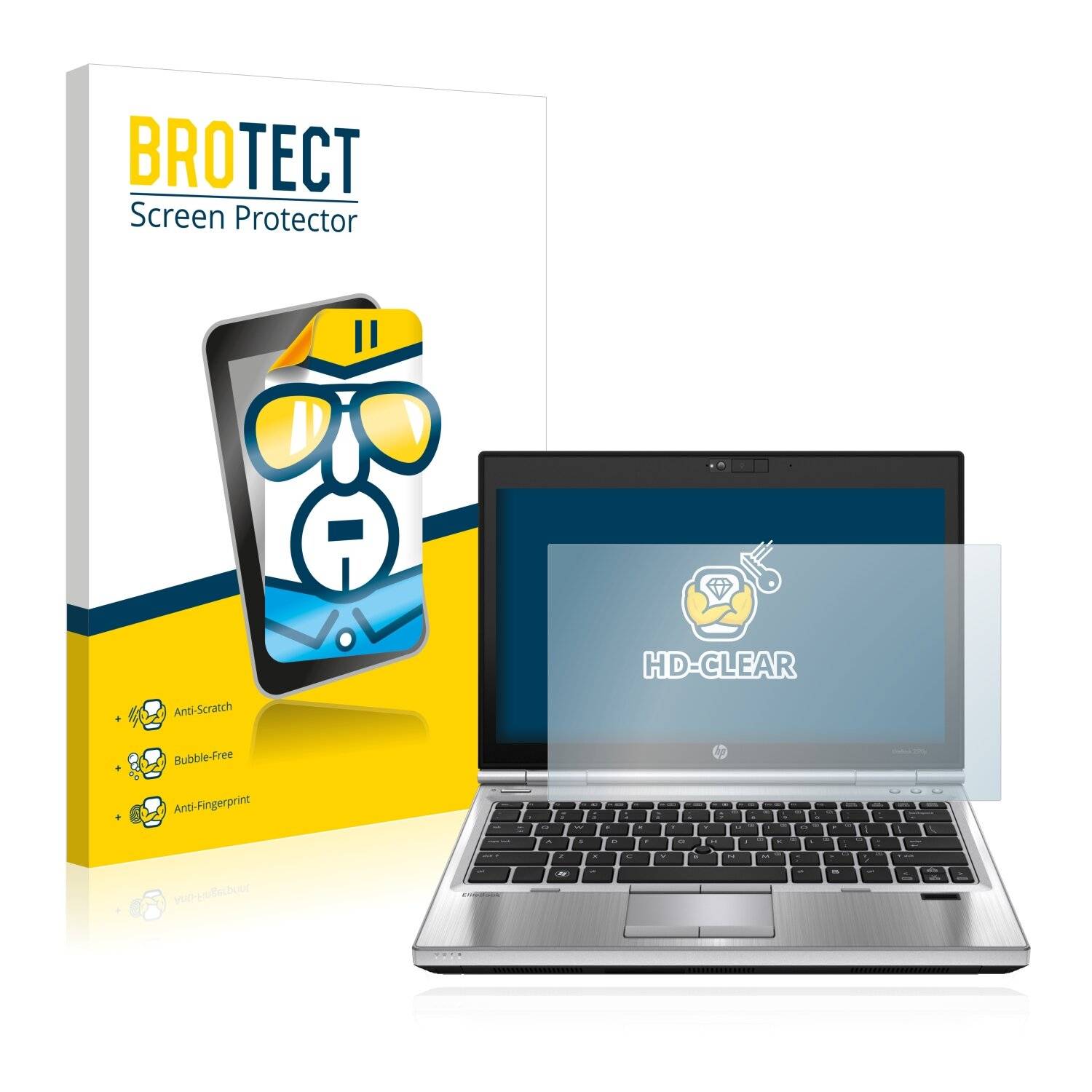 2x BROTECT HD-Clear Displayschutzfolie für HP EliteBook