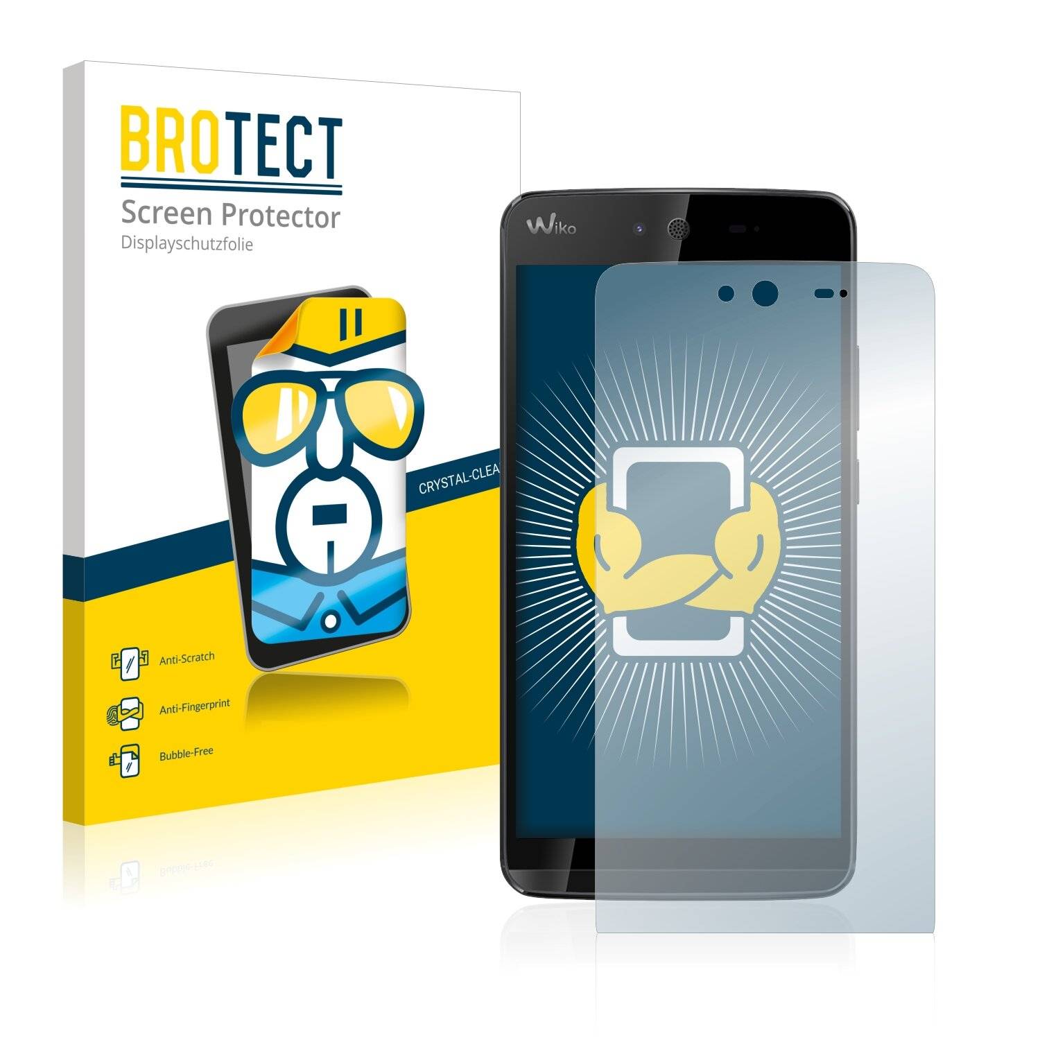 2x BROTECT HD-Clear Displayschutzfolie für Wiko Rainbow