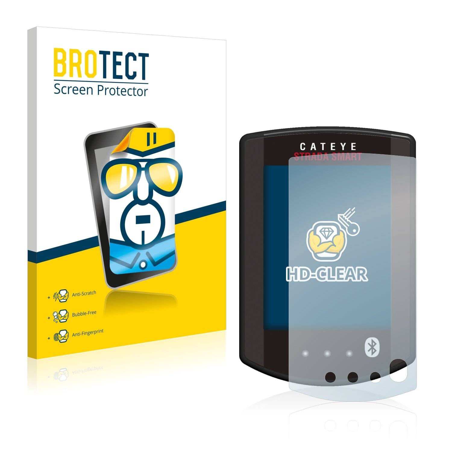 2x BROTECT HD-Clear Displayschutzfolie für Cateye Strada