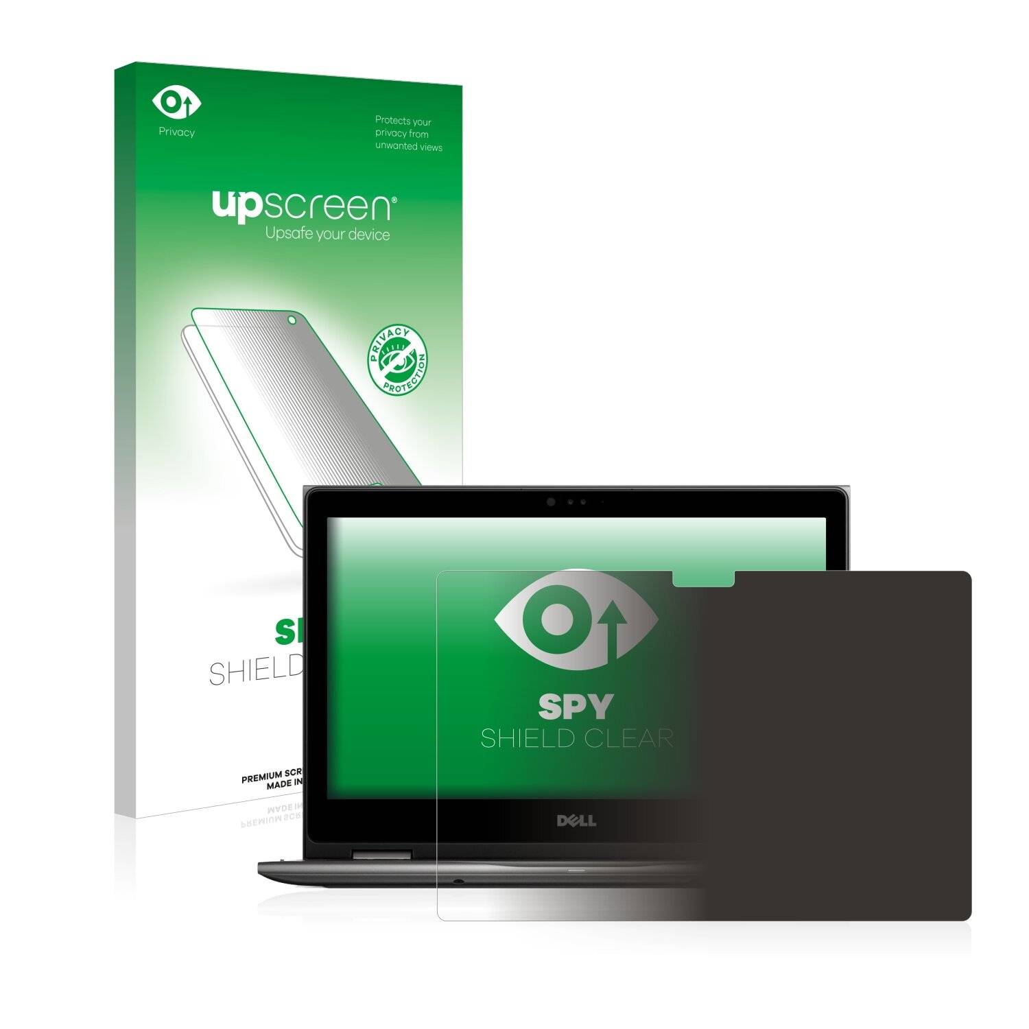upscreen Spy Shield Clear Premium Blickschutzfolie für Dell Inspiron 13 5379