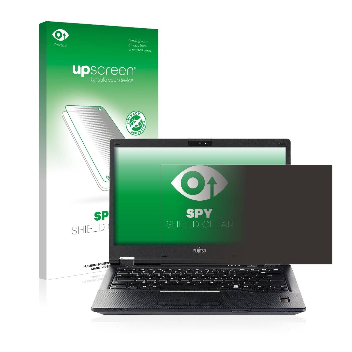 upscreen Spy Shield Clear Premium Blickschutzfolie für Fujitsu Lifebook