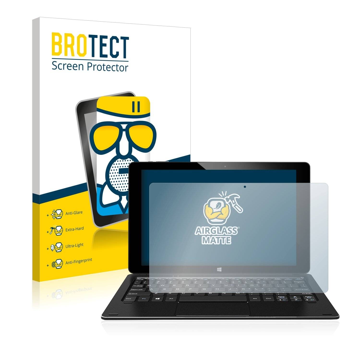 BROTECT AirGlass Matte Schutzglas Folie für Alldocube iwork 10