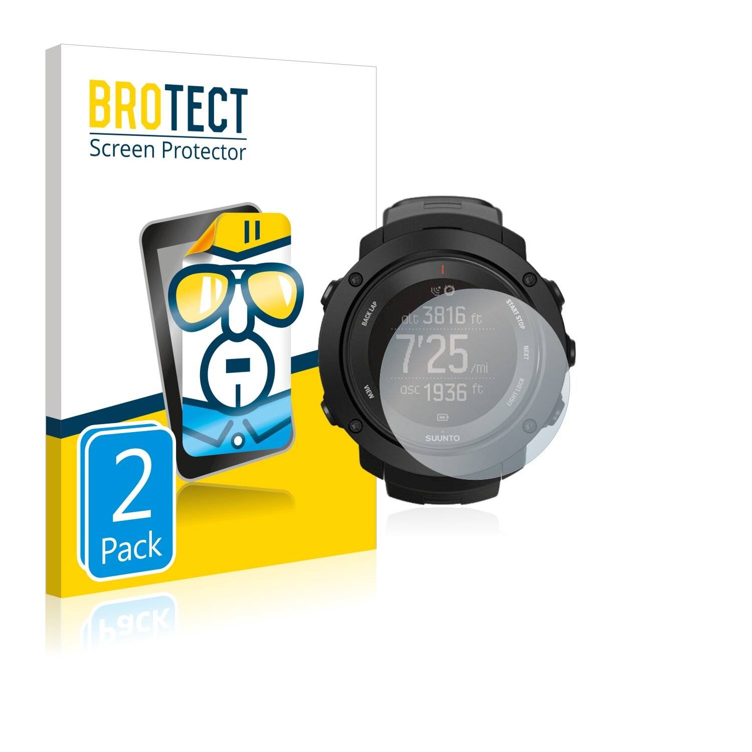 2x BROTECT HD-Clear Displayschutzfolie für Suunto Ambit3 Vertical