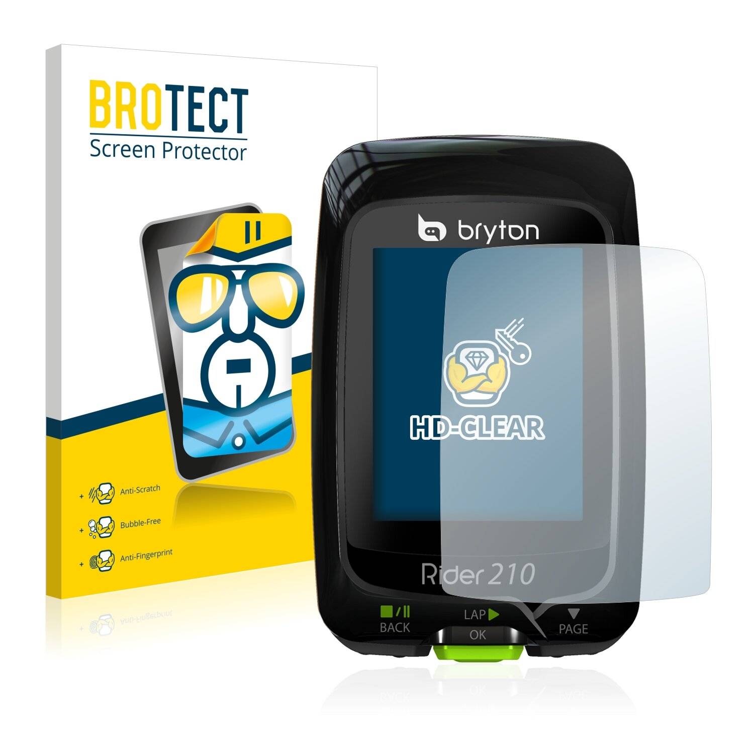 2x BROTECT HD-Clear Displayschutzfolie für Bryton Rider