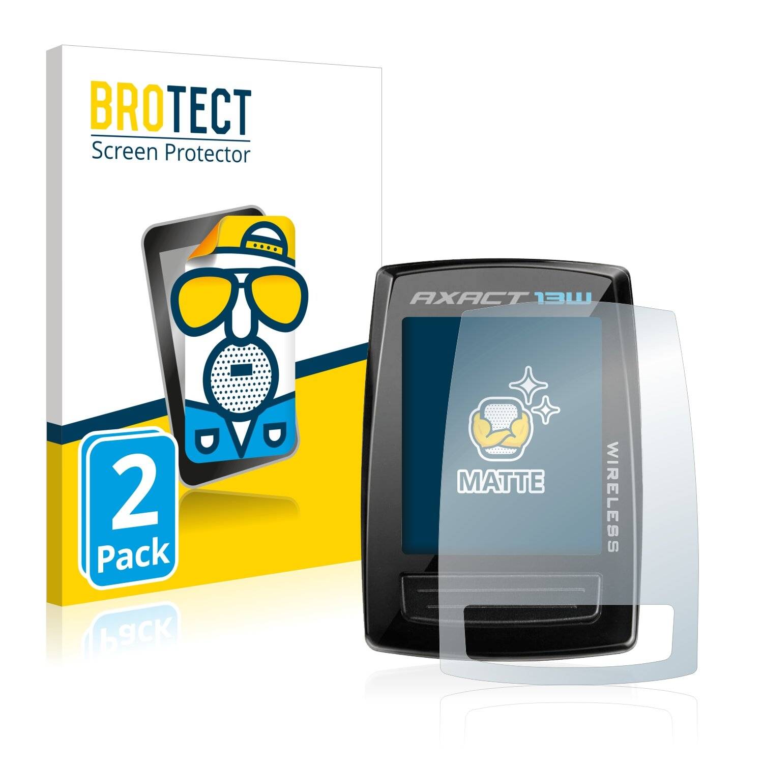 2x BROTECT Matte Displayschutzfolie für Giant Axact 13W - Entspiegelt,