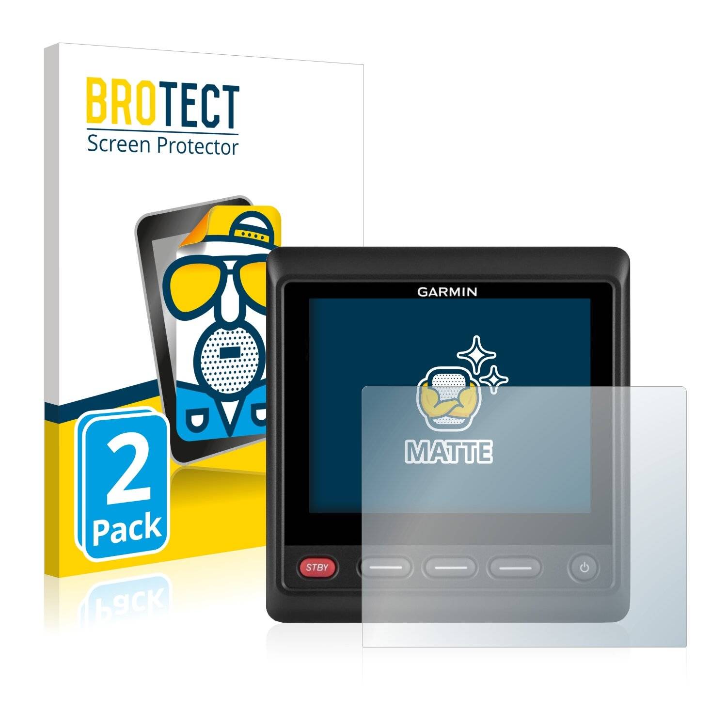 2x BROTECT Matte Displayschutzfolie für Garmin GHC 20 - Entspiegelt,