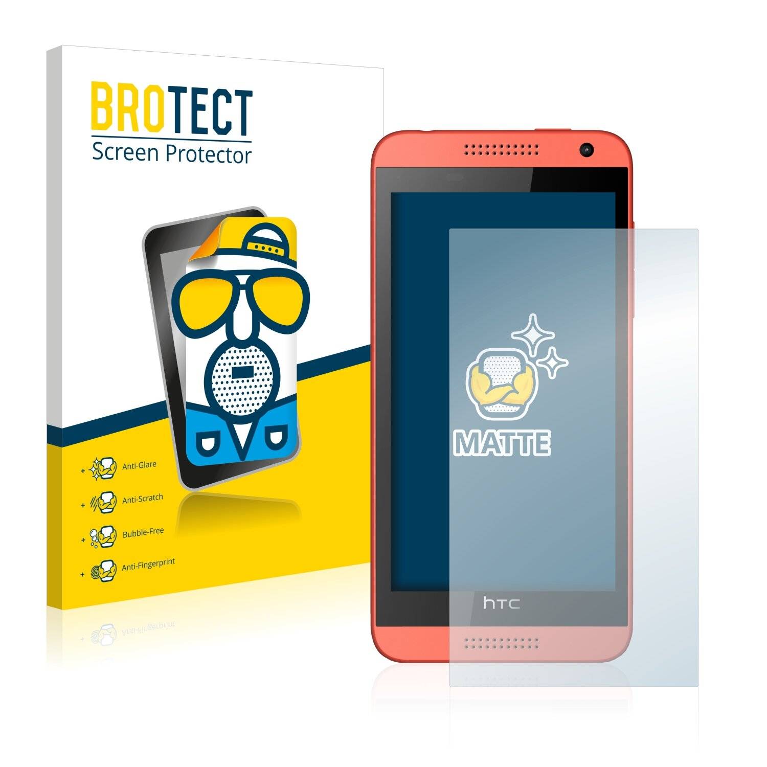 2x BROTECT Matte Displayschutzfolie für HTC Desire 610 - Entspiegelt,