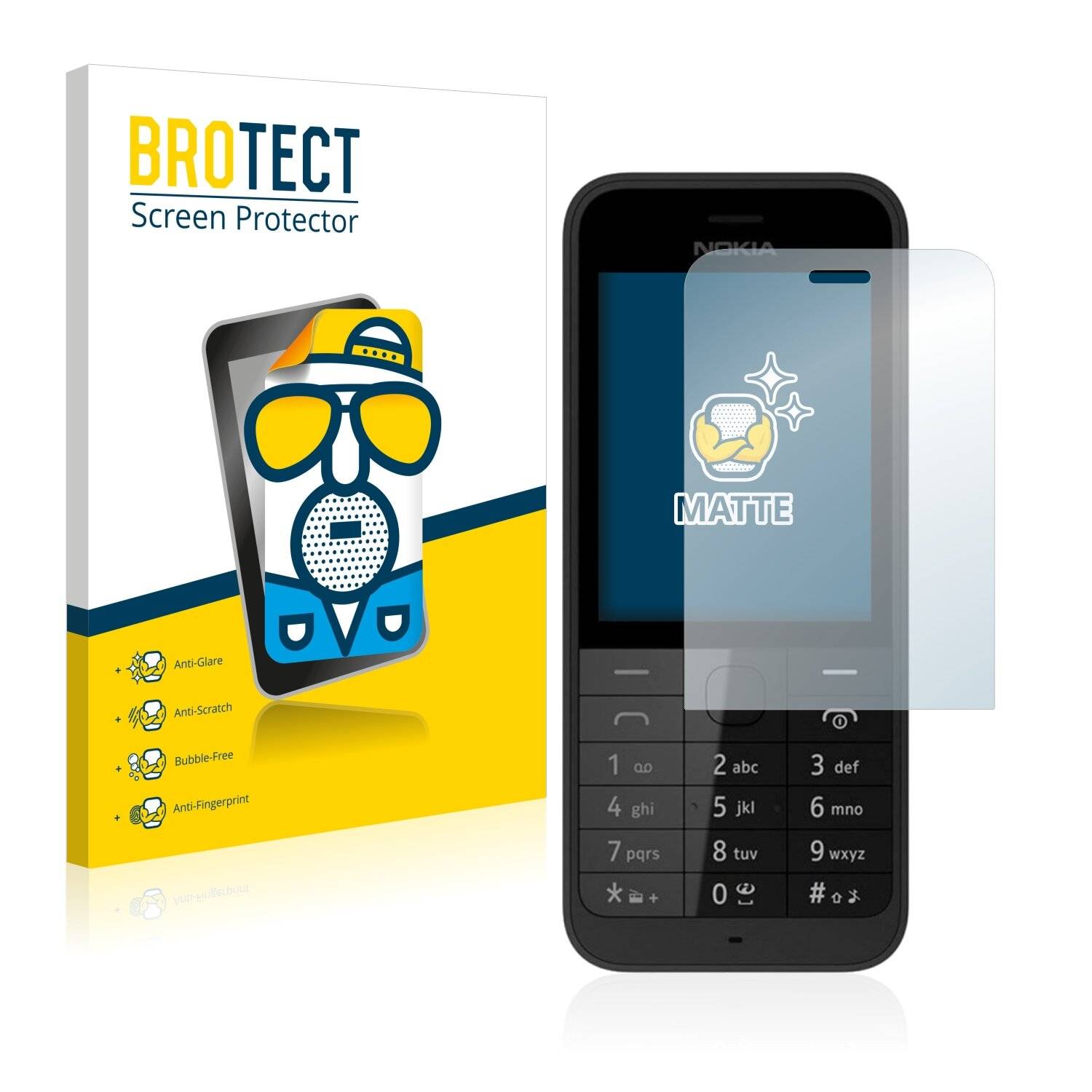 2x BROTECT Matte Displayschutzfolie für Nokia 220 2014 - Entspiegelt,