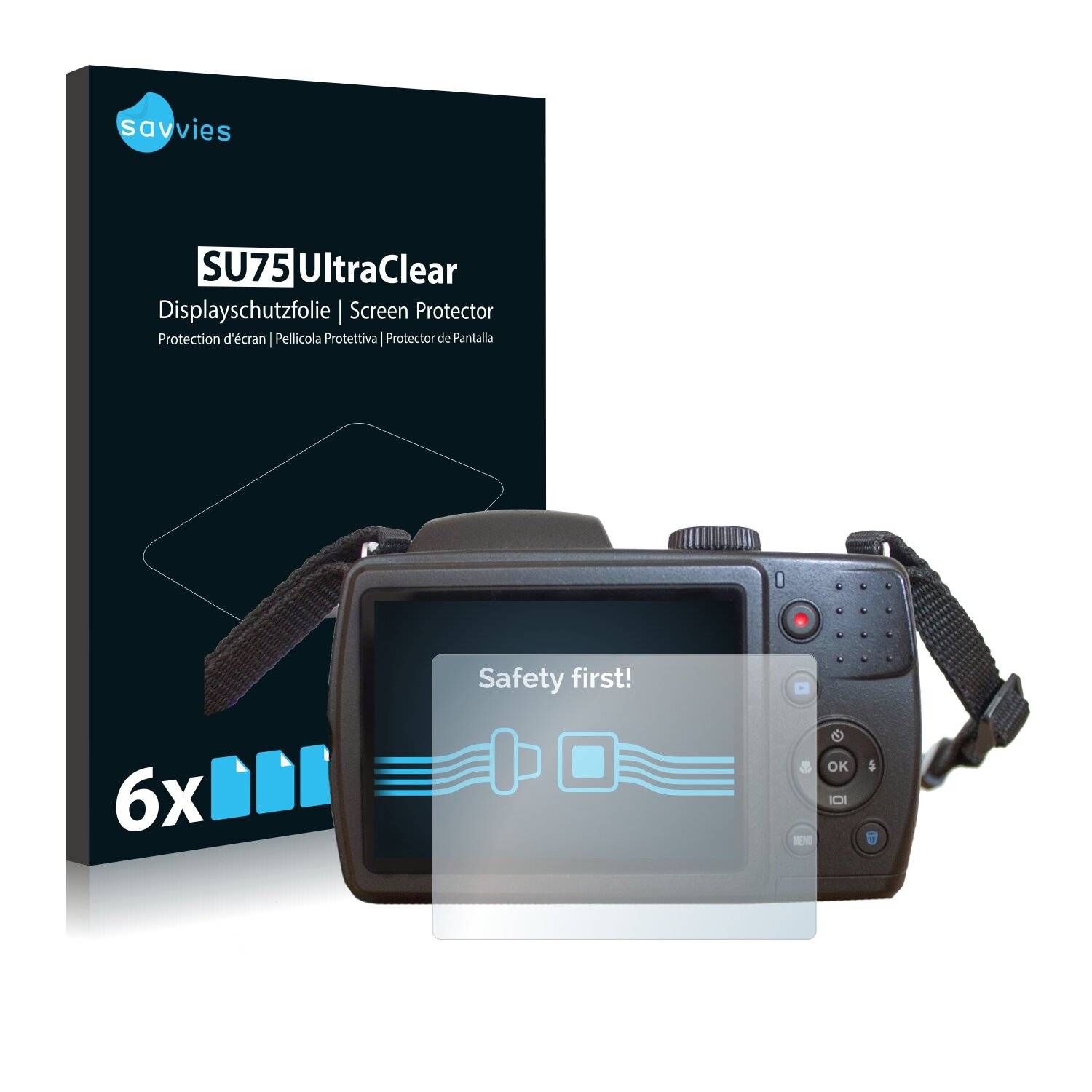 6x Savvies SU75 Displayschutzfolie für Medion Life X44088 (MD
