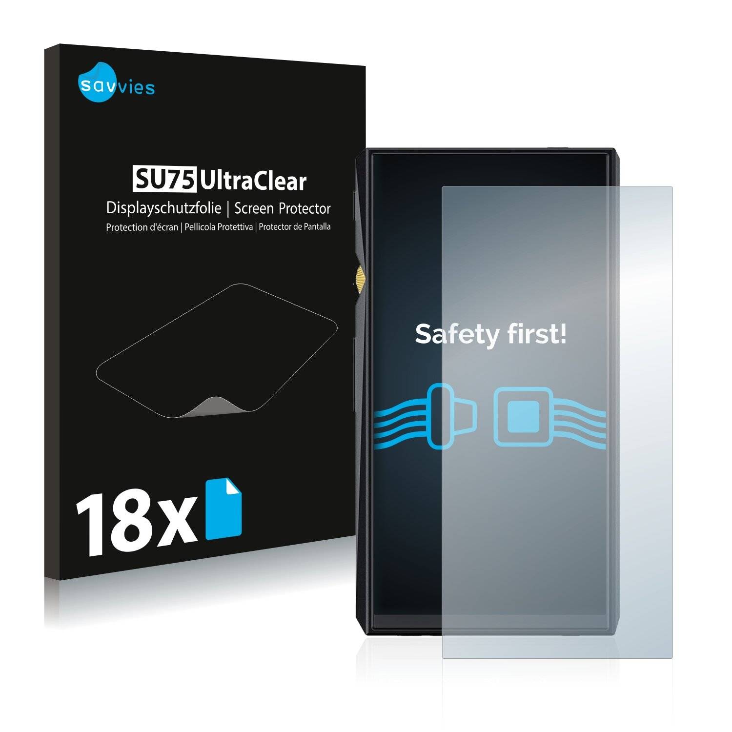 18x Savvies SU75 Displayschutzfolie für FiiO M11