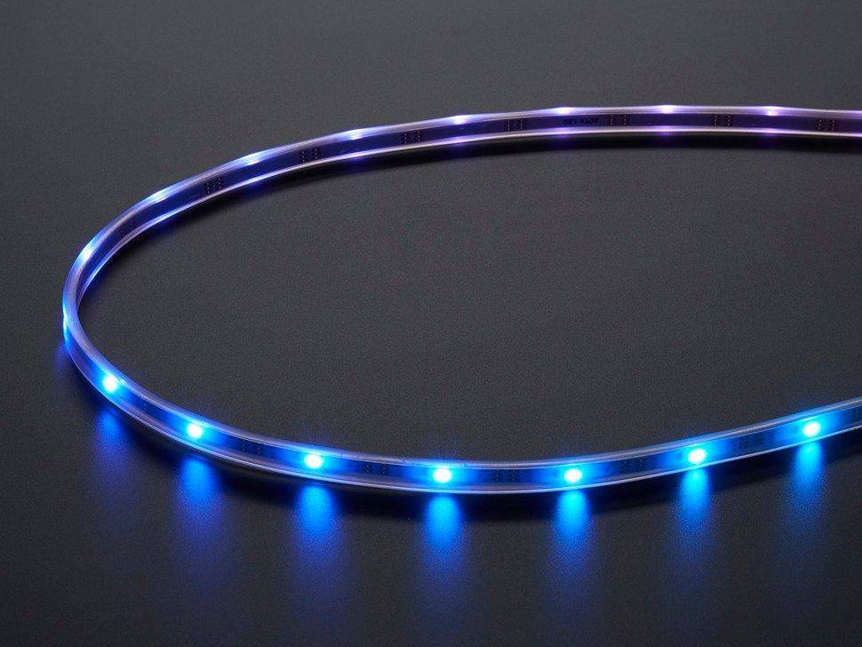 Adafruit Mini Skinny NeoPixel Digitaler RGB LED Streifen - 30 LED/m, weiß, 5m Rolle