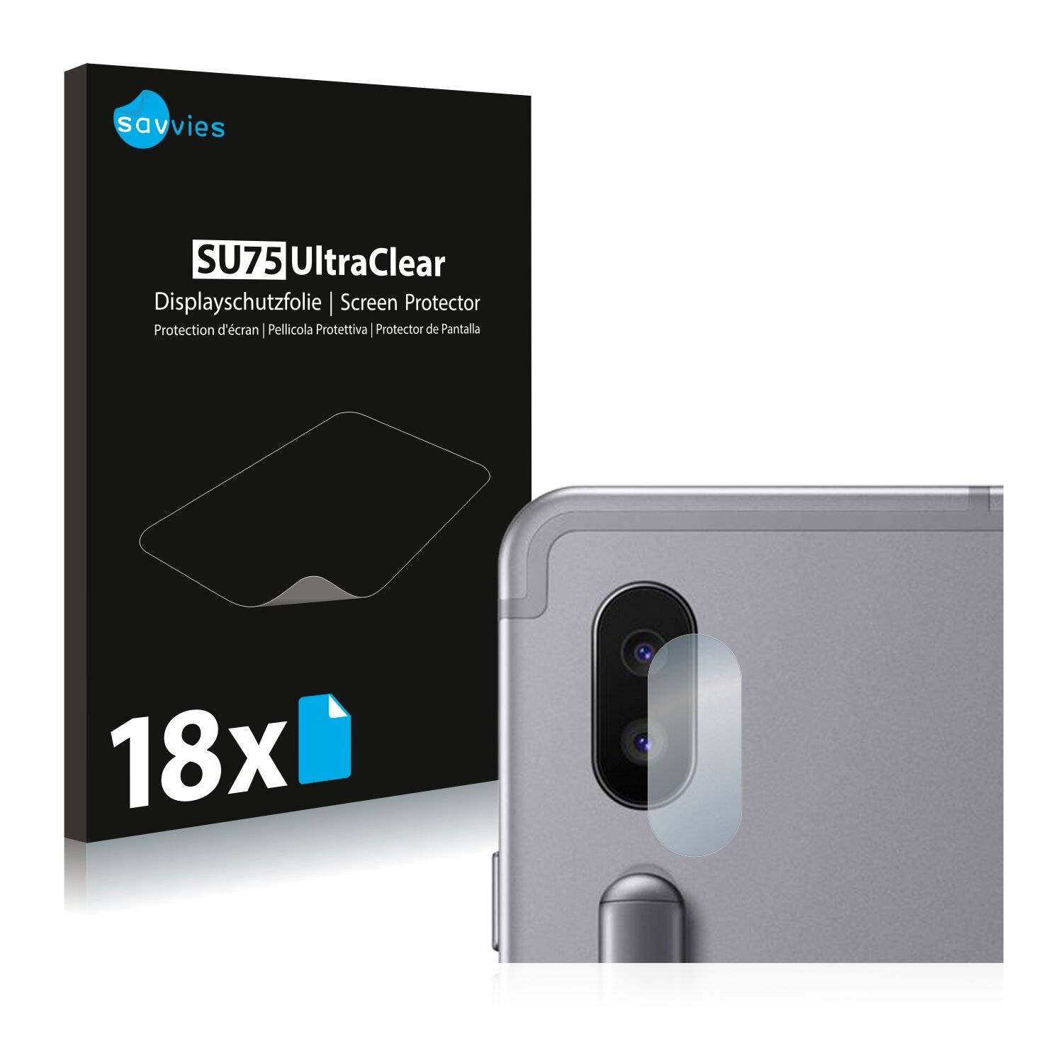 18x Savvies SU75 Displayschutzfolie für Samsung Galaxy Tab S6 2020 (NUR