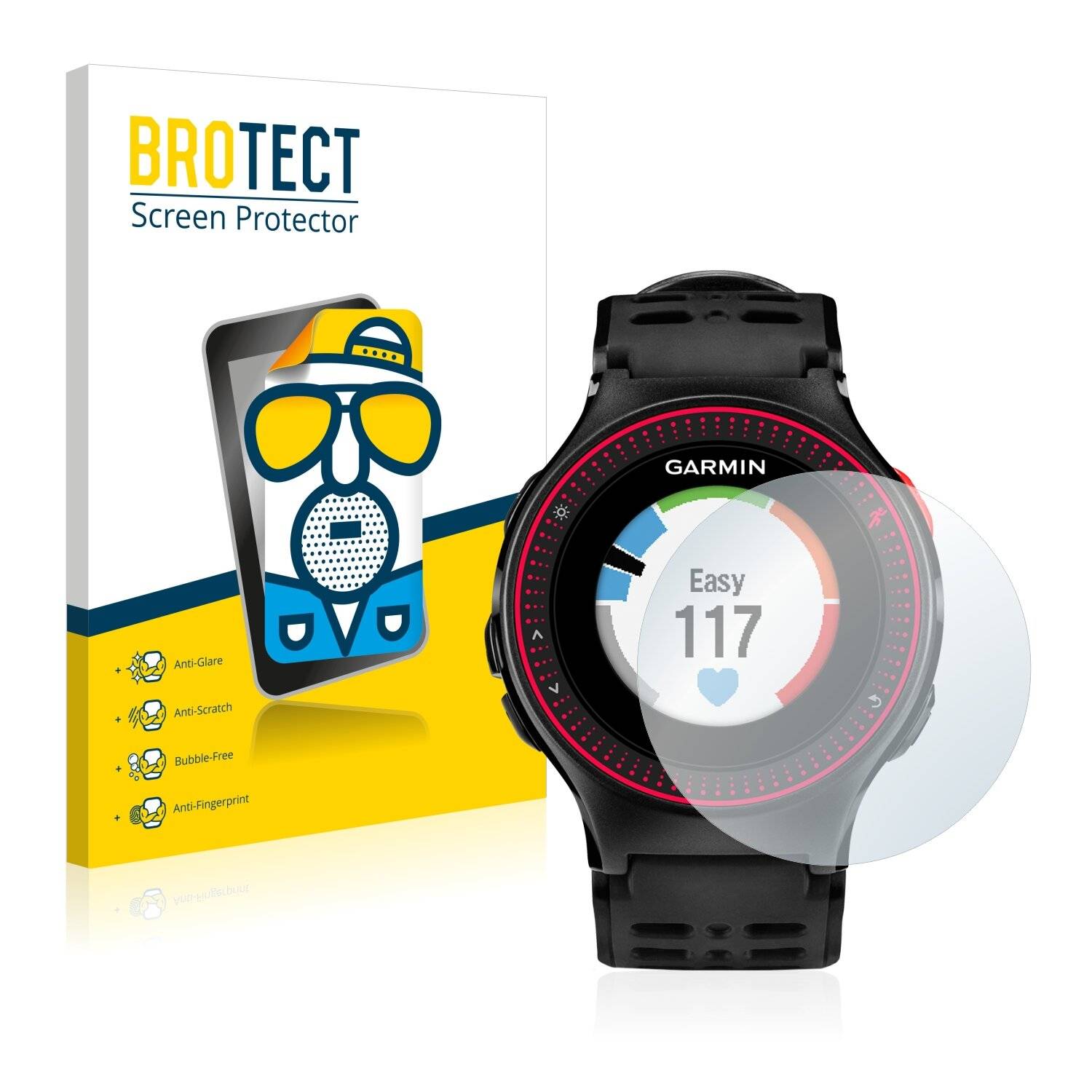 2x BROTECT Matte Displayschutzfolie für Garmin Forerunner 225 - Entspiegelt,