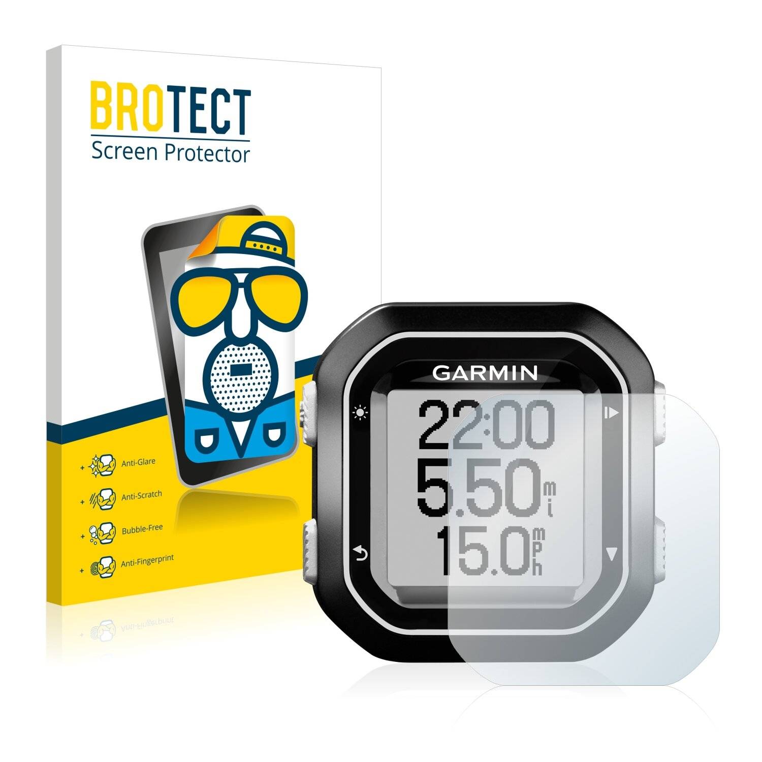 2x BROTECT Matte Displayschutzfolie für Garmin Edge 25 - Entspiegelt,