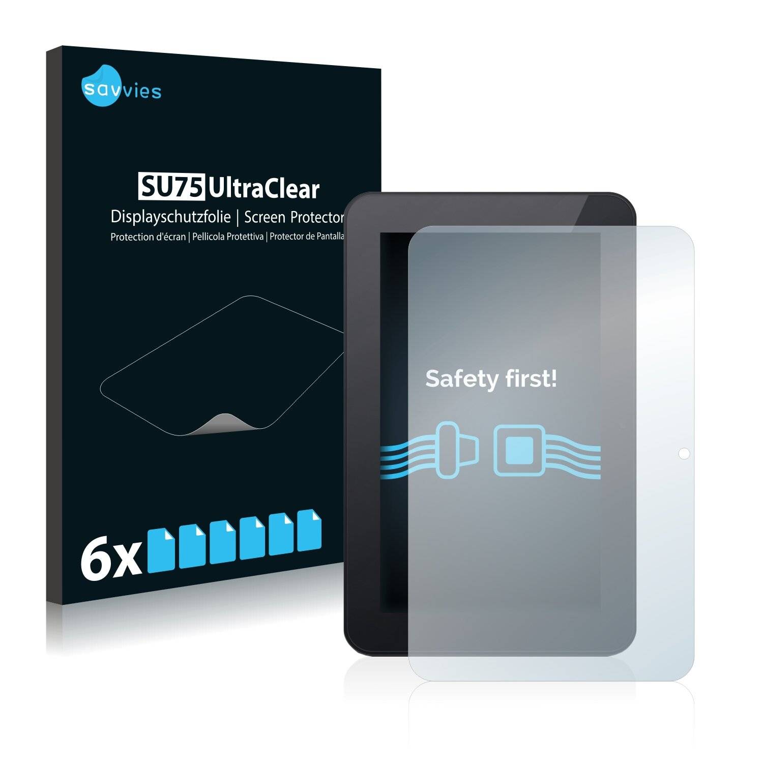 6x Savvies SU75 Displayschutzfolie für Odys
