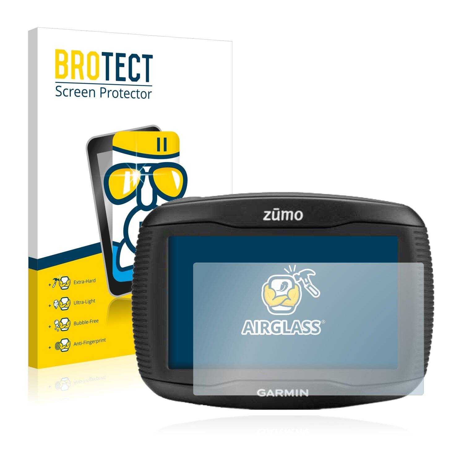 BROTECT AirGlass Schutzglas Folie für Garmin zumo