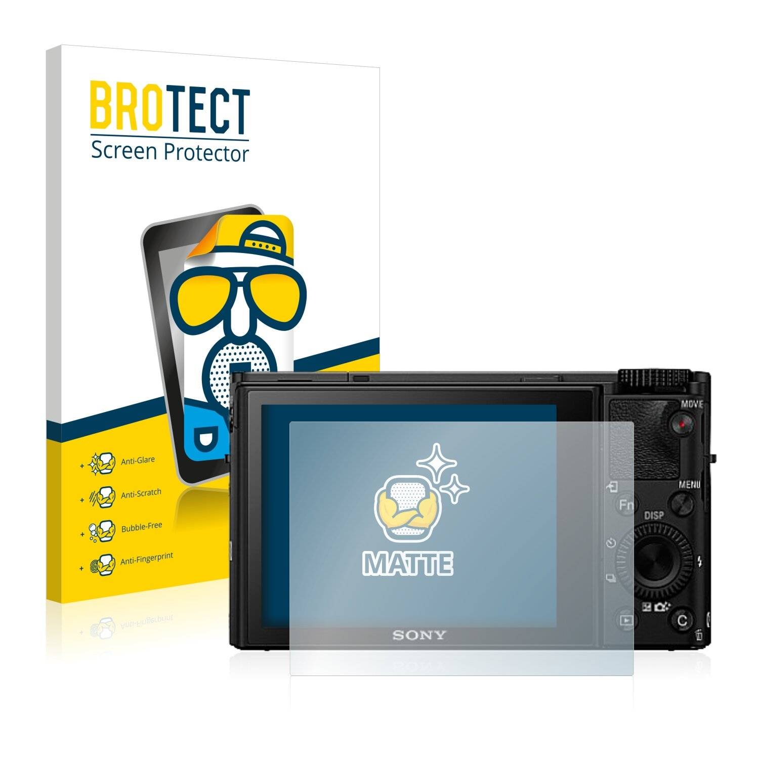 2x BROTECT Matte Displayschutzfolie für Sony Cyber-Shot DSC-RX100 IV - Entspiegelt,