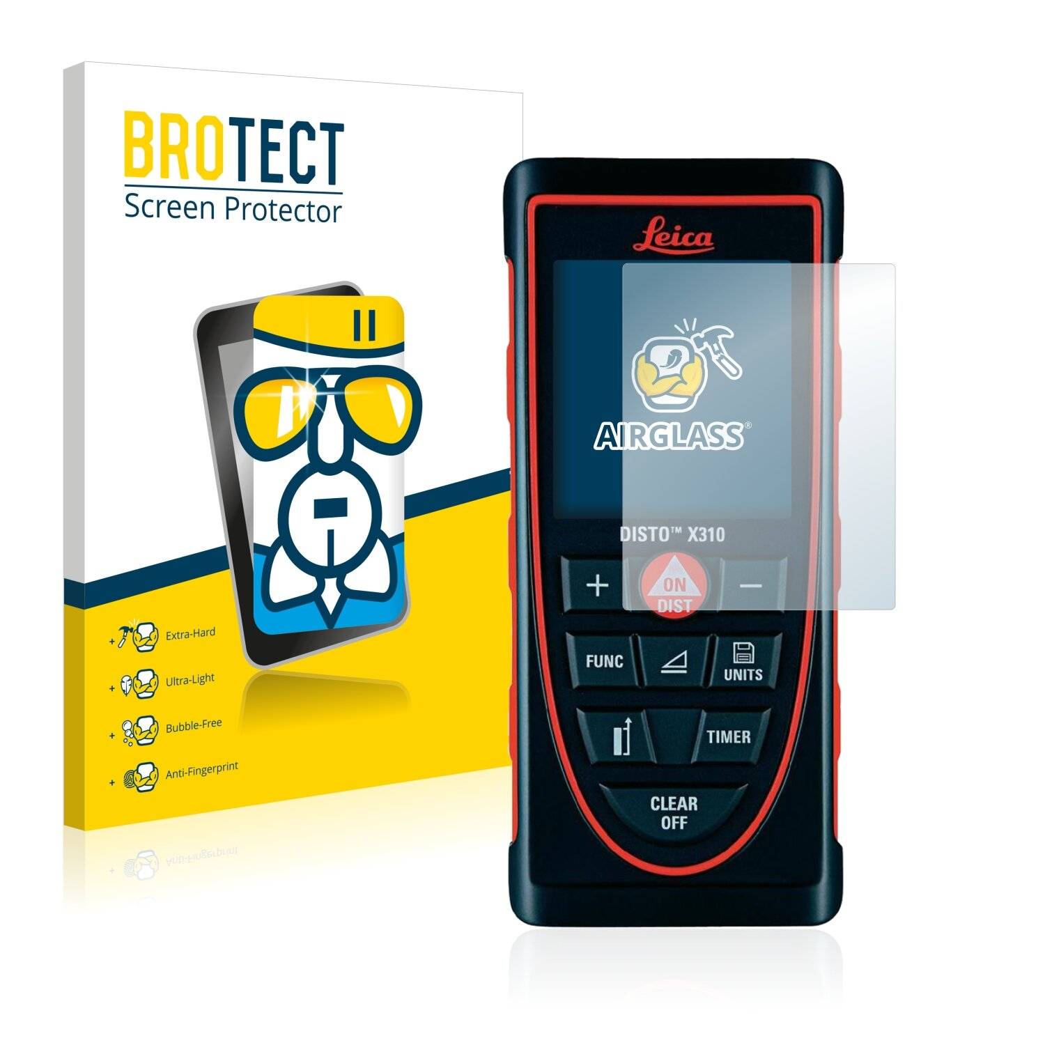 BROTECT AirGlass Schutzglas Folie für Leica DISTO