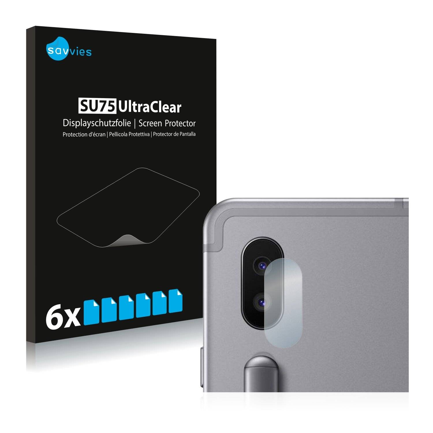 6x Savvies SU75 Displayschutzfolie für Samsung Galaxy Tab S6 LTE 2020 (NUR