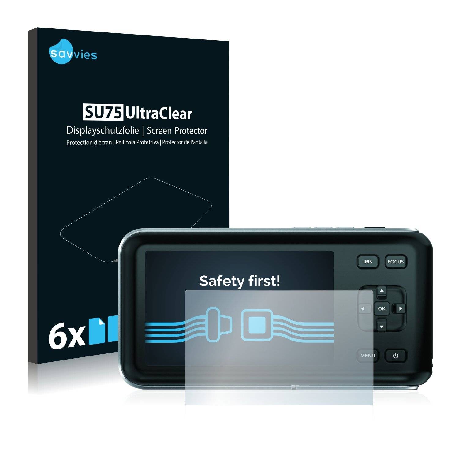 6x Savvies SU75 Displayschutzfolie für Blackmagic Pocket Cinema