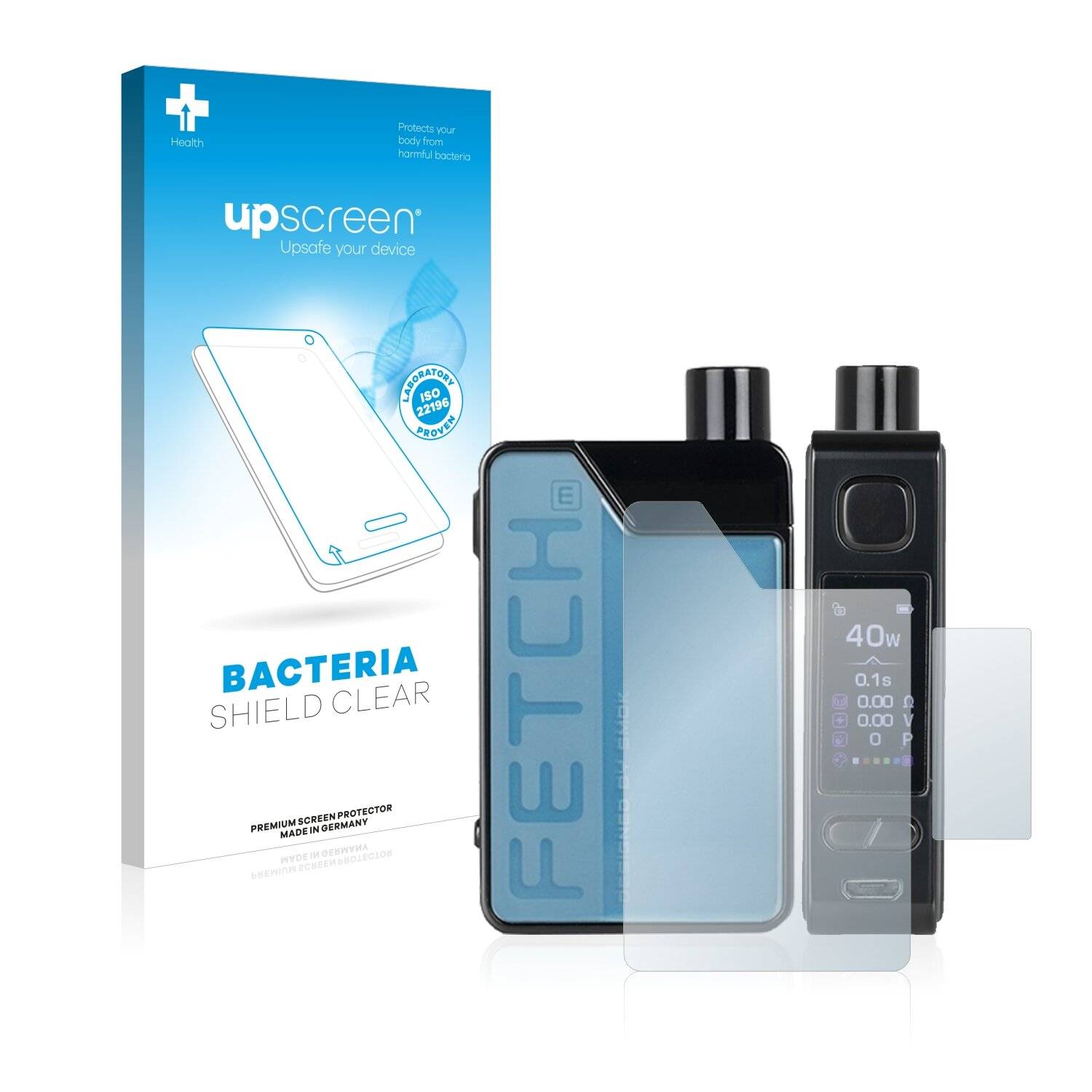 upscreen Bacteria Shield Clear Premium Antibakterielle Displayschutzfolie für Smok Fetch
