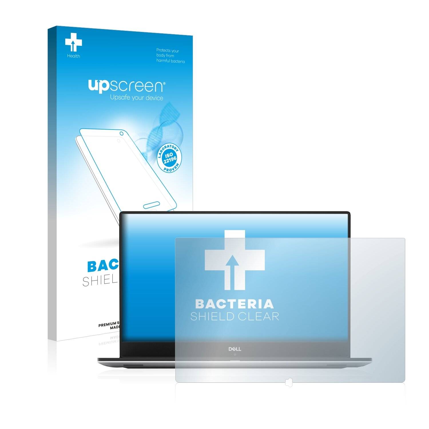 upscreen Bacteria Shield Clear Premium Antibakterielle Displayschutzfolie für Dell XPS 15