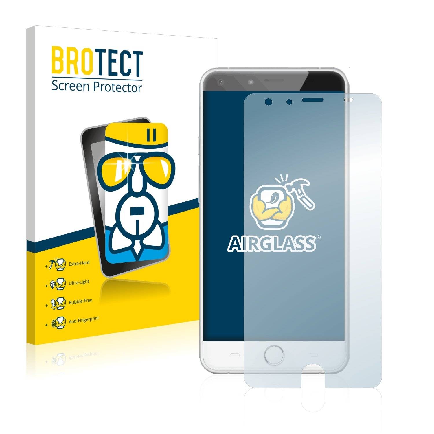 BROTECT AirGlass Schutzglas Folie für Ulefone Be
