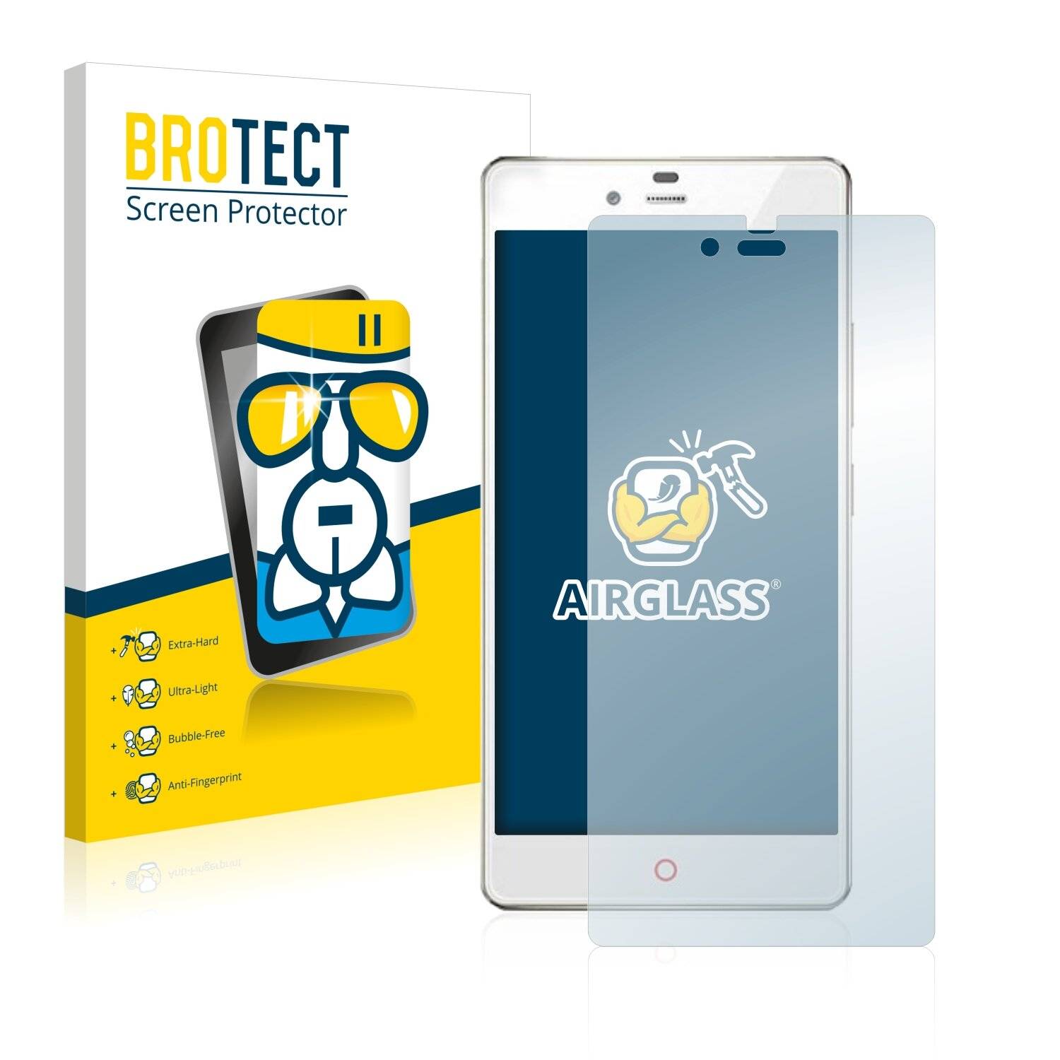 BROTECT AirGlass Schutzglas Folie für ZTE Nubia Z9