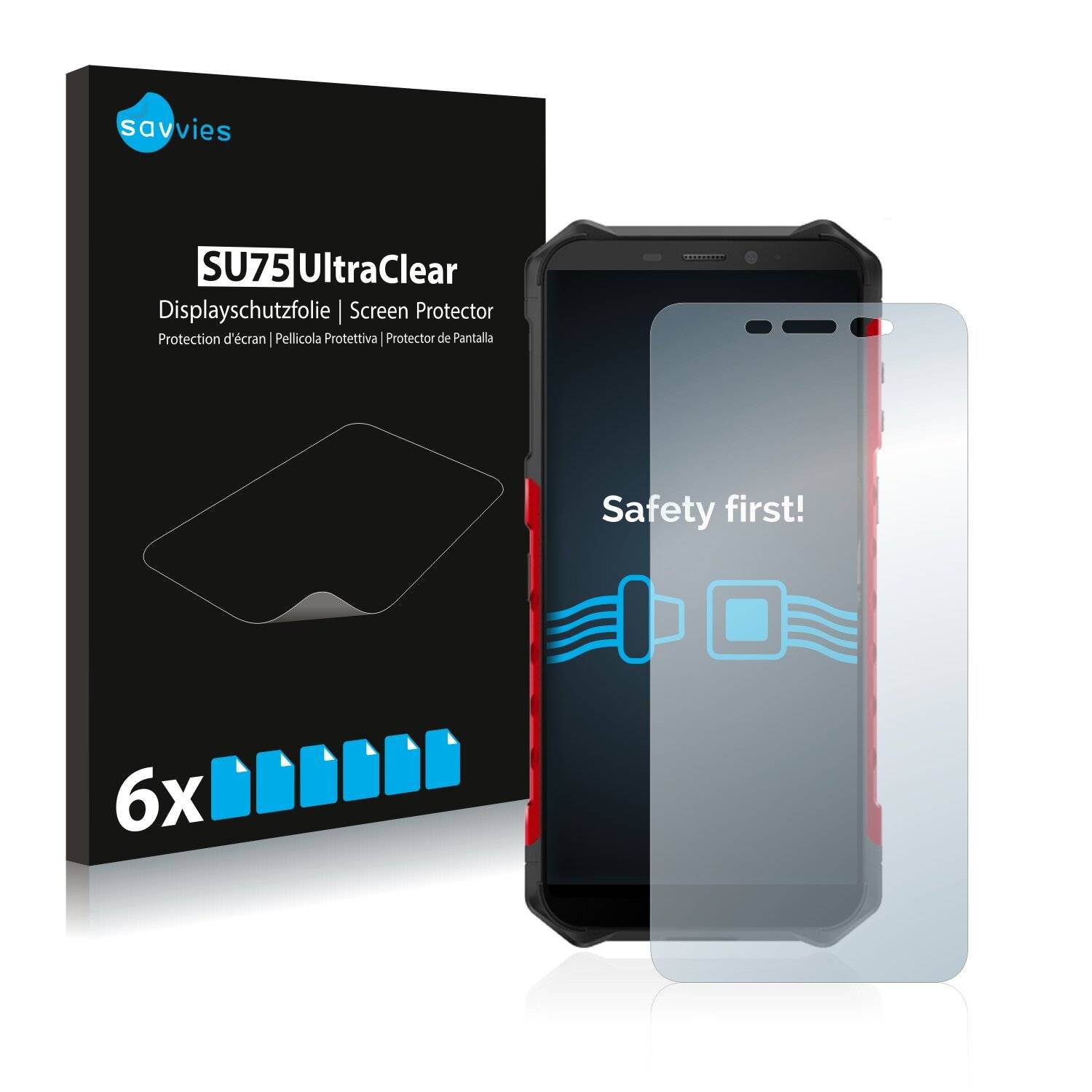 6x Savvies SU75 Displayschutzfolie für Ulefone Armor