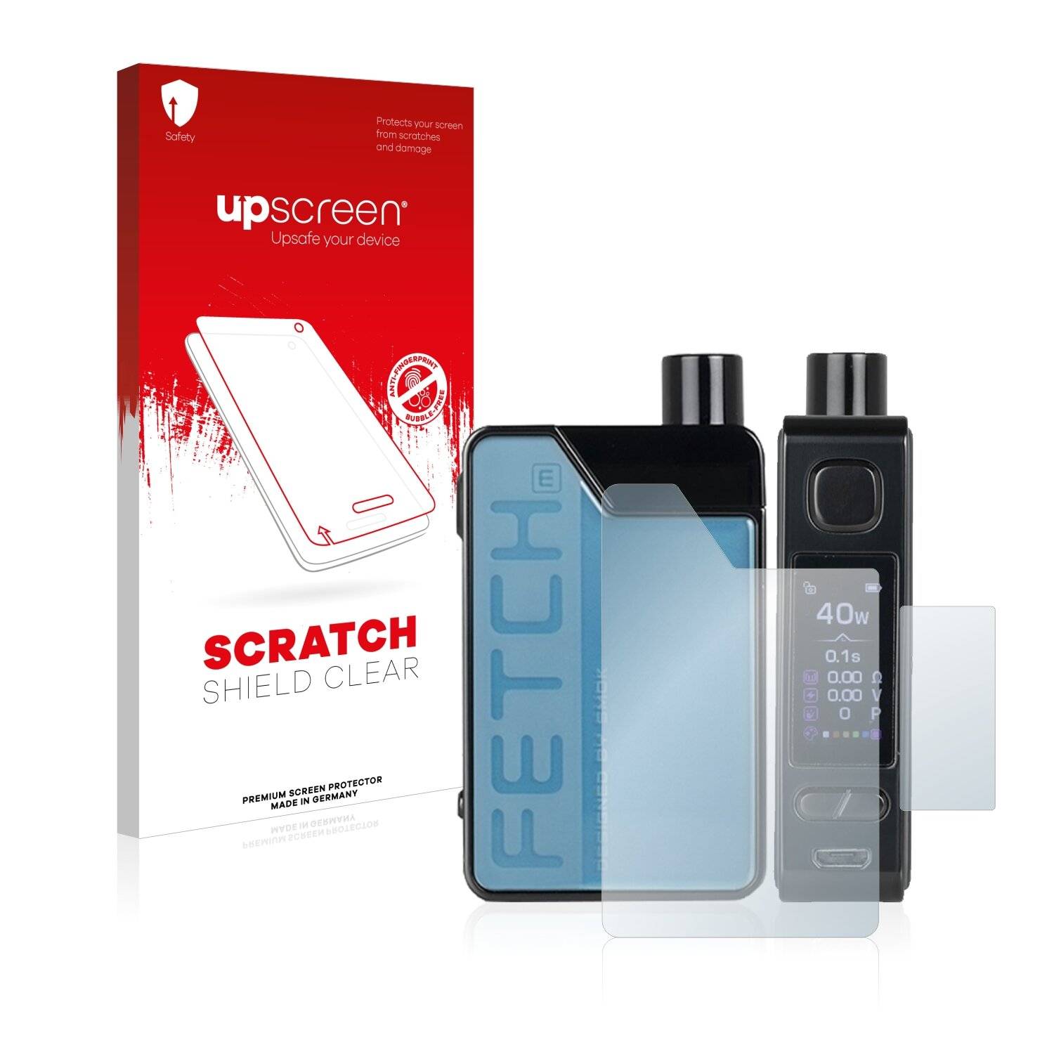 upscreen Scratch Shield Clear Premium Displayschutzfolie für Smok Fetch Mini