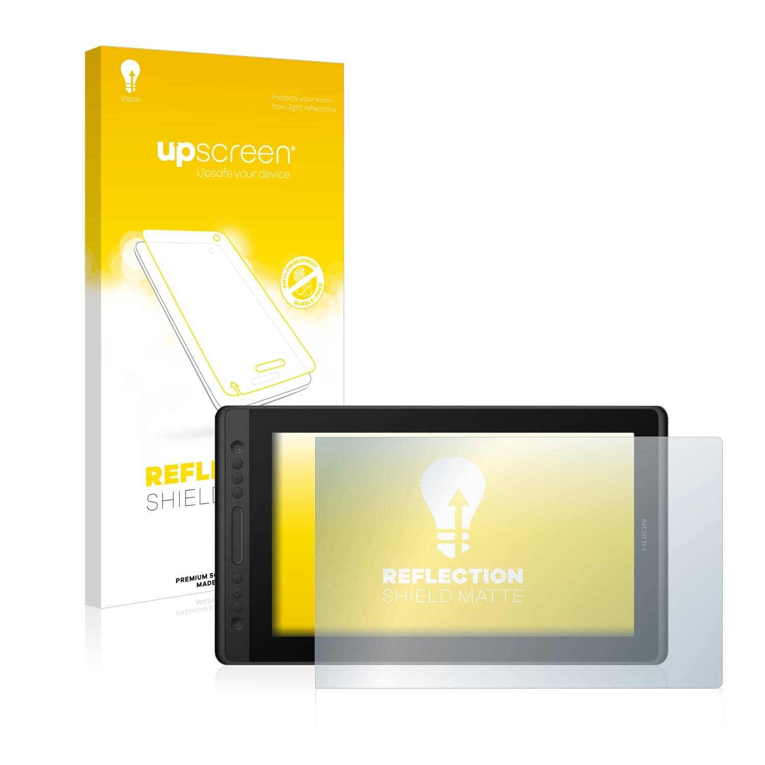 upscreen Reflection Shield Matte Premium Displayschutzfolie für Huion Kamvas Pro 16
