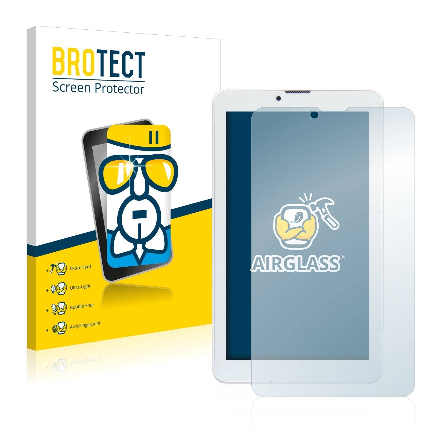 BROTECT AirGlass Schutzglas Folie für Mediacom SmartPad 7.0 S2 3G