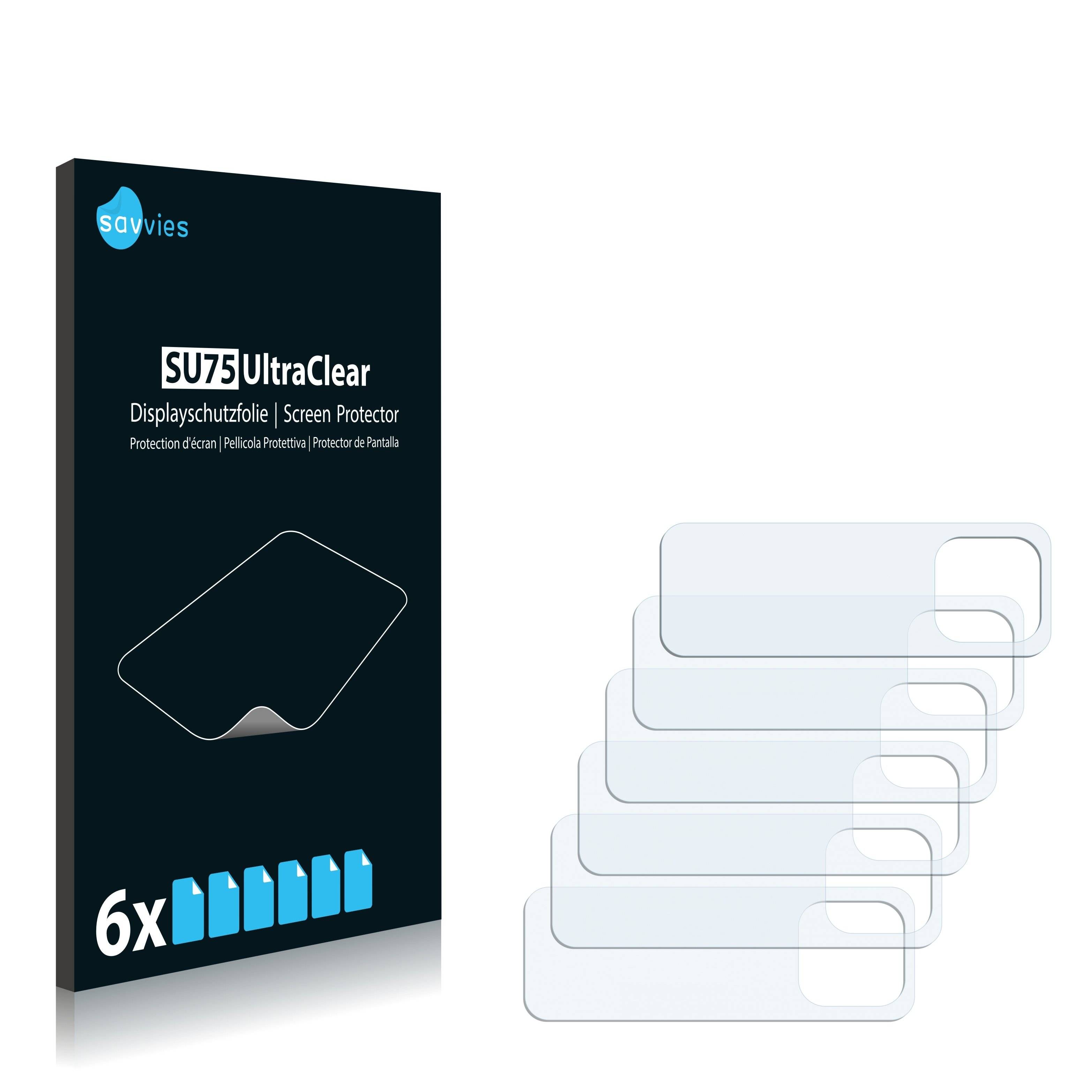 6x Savvies SU75 Displayschutzfolie für Samsung Galaxy