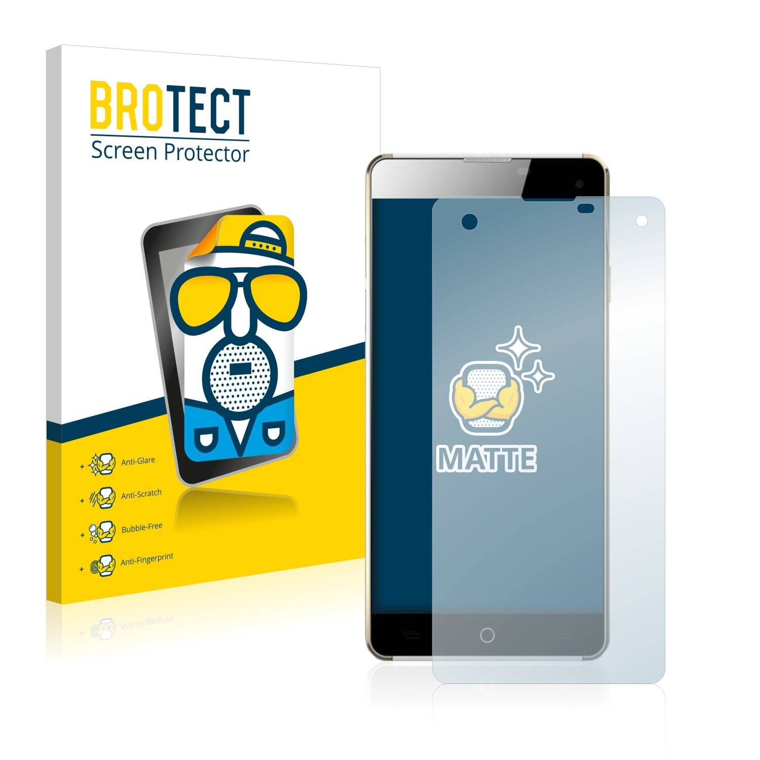 2x BROTECT Matte Displayschutzfolie für Elephone G7 - Entspiegelt,